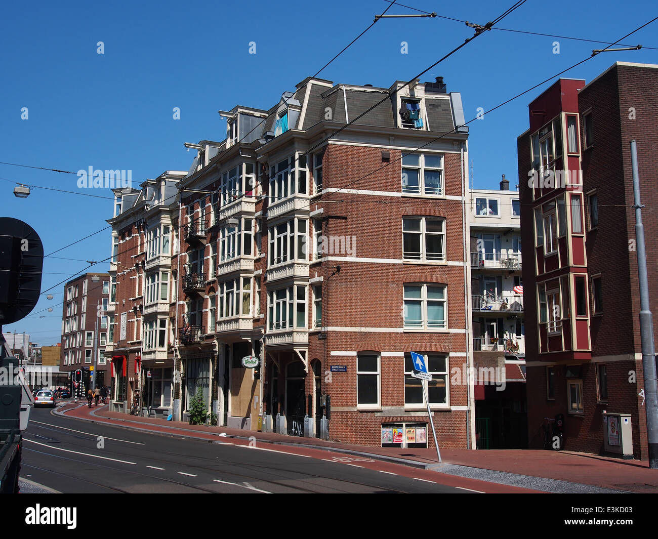 Korte Marnixstraat hoek Korte Wagenstraat Foto Stock