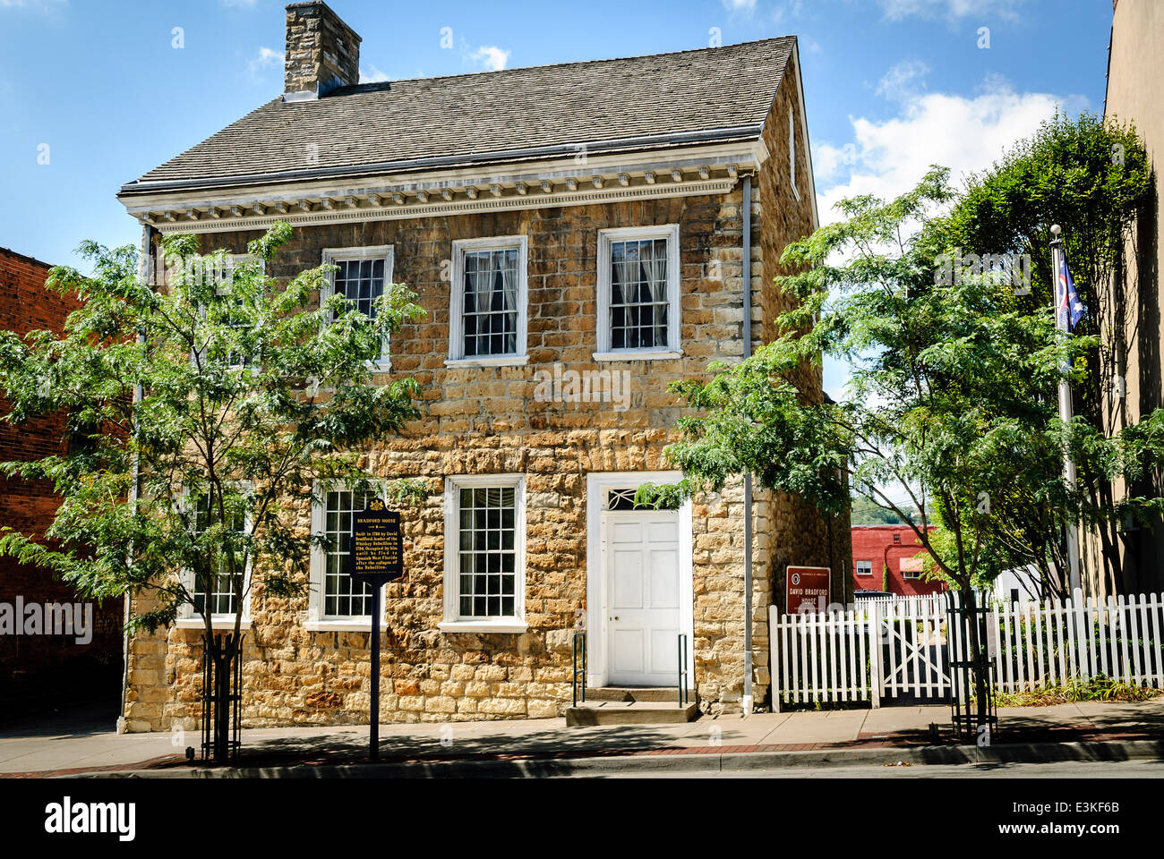 Il David Bradford House, 175 South Main Street, Washington e in Pennsylvania Foto Stock