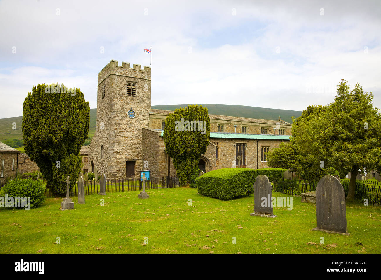 Sant'Andrea Chiesa, ammaccature, Yorkshire Dales National Park, Cumbria, Inghilterra, Regno Unito. Foto Stock