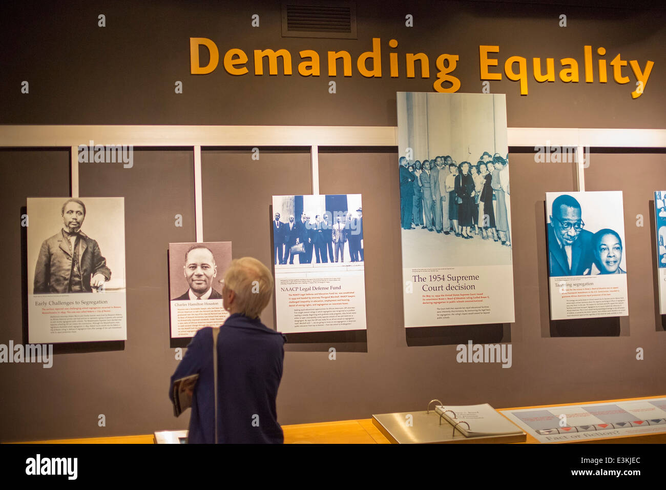 Topeka nel Kansas - Il Brown v. Board of Education National Historic Site. Foto Stock