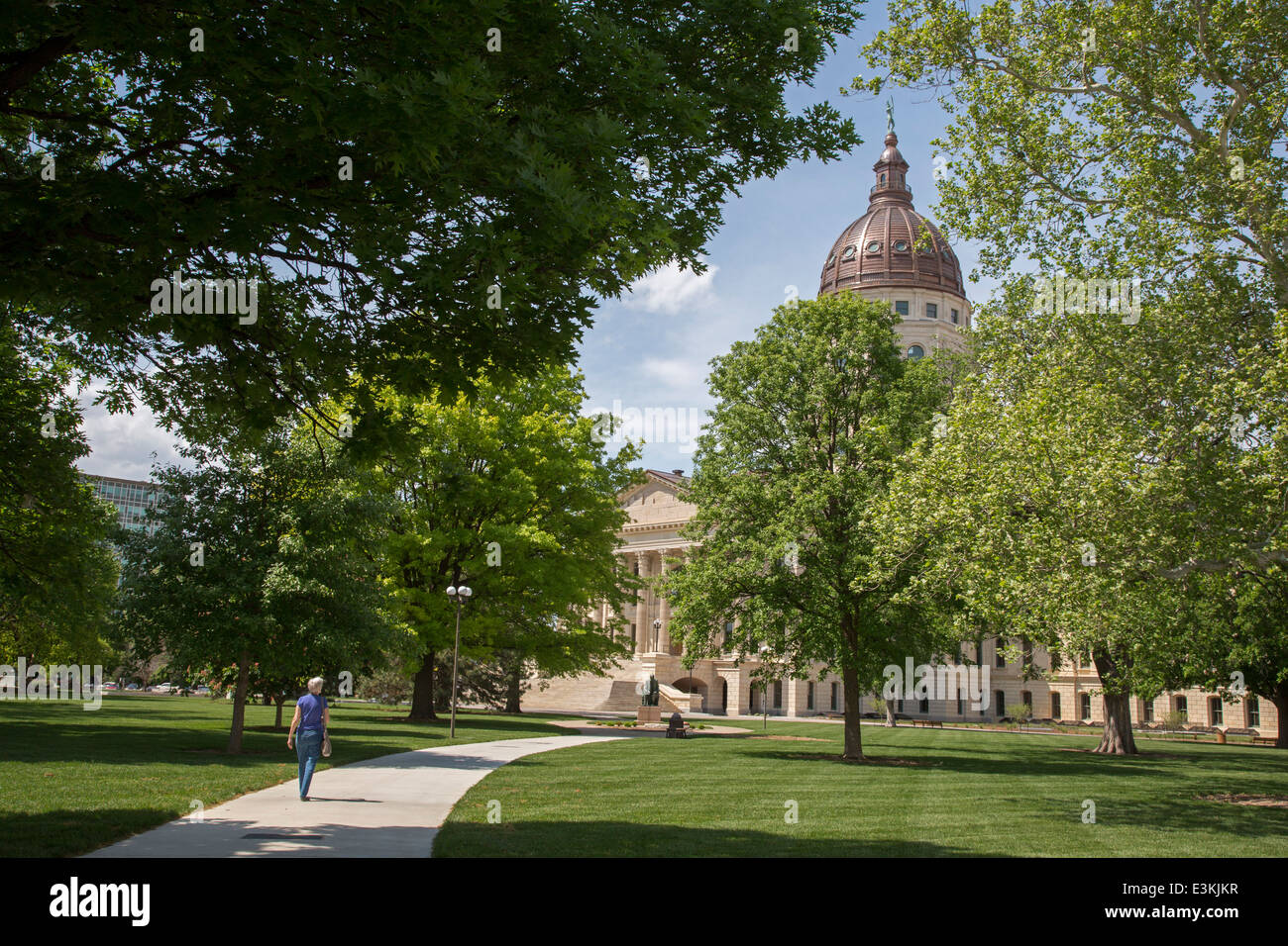 Topeka nel Kansas - Kansas State Capitol Building. Foto Stock
