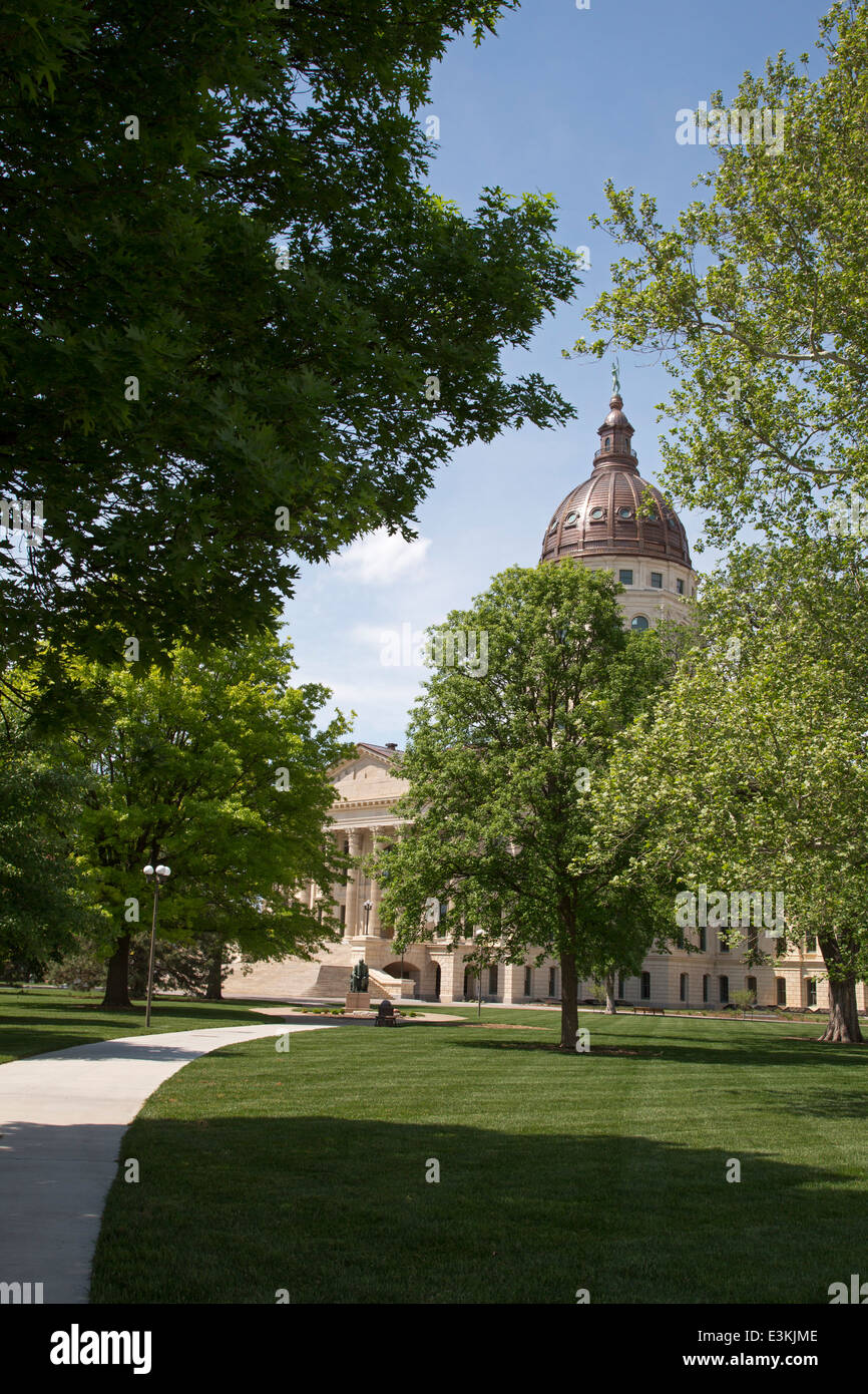 Topeka nel Kansas - Kansas State Capitol Building. Foto Stock