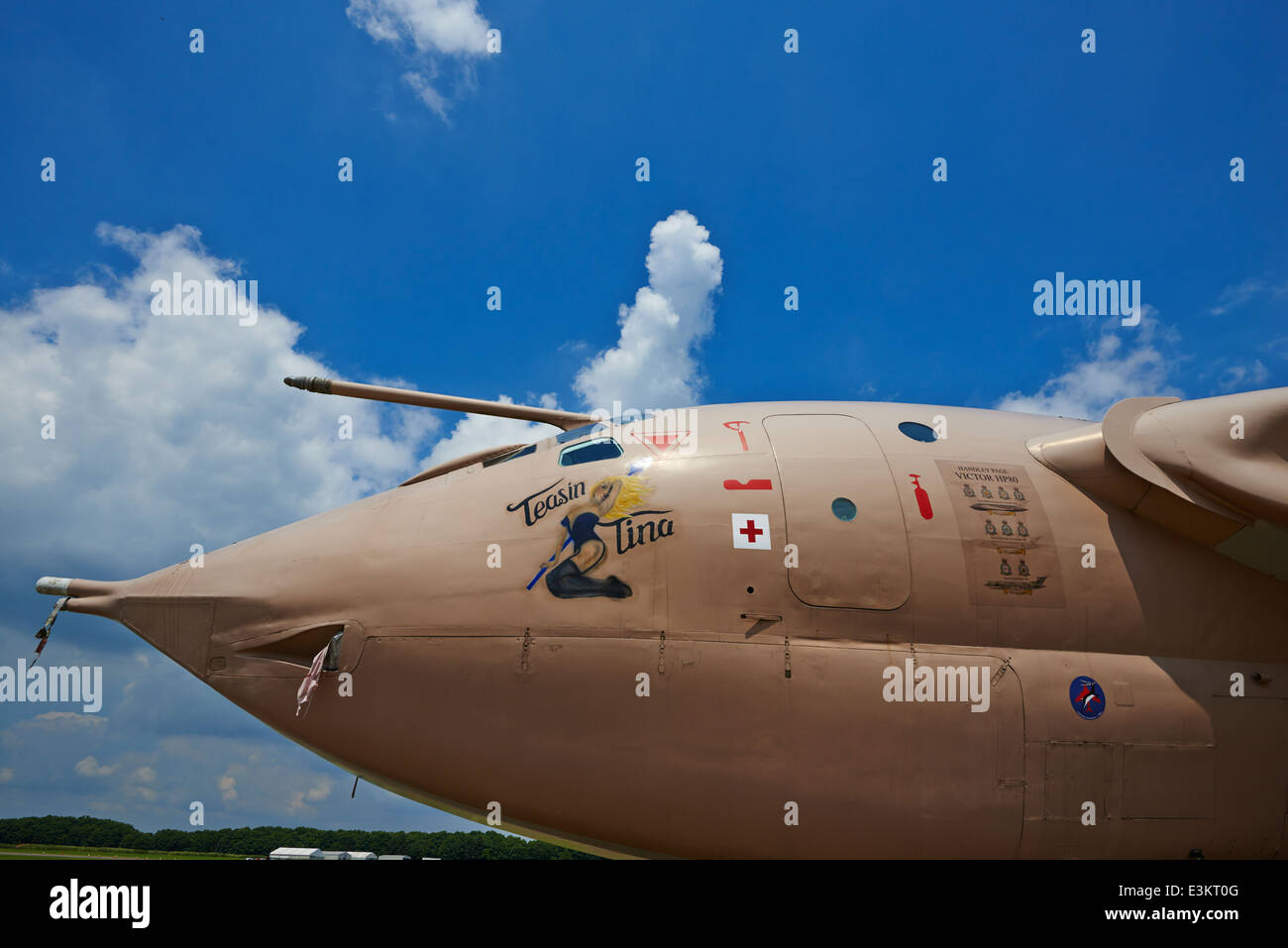 Handley Page Victor K2 HP80 XM715 Bruntingthorpe Airfield LEICESTERSHIRE REGNO UNITO Foto Stock