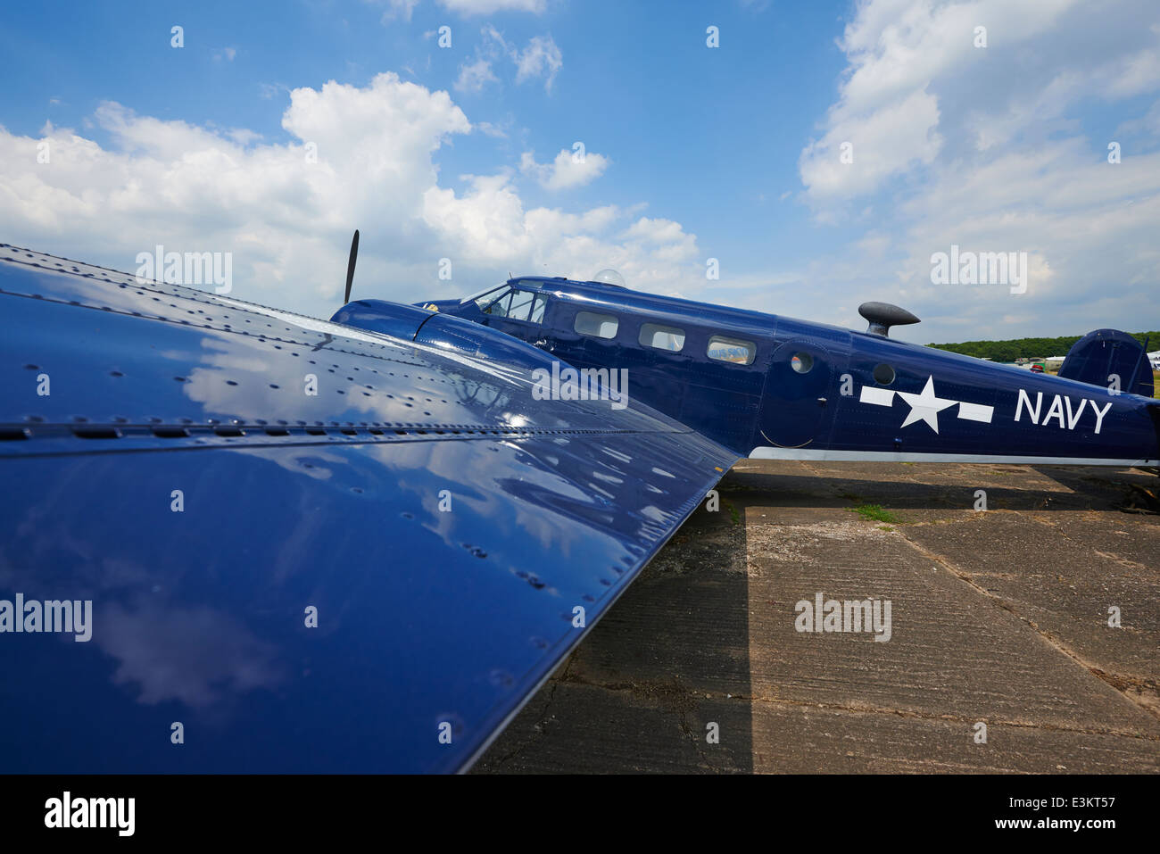 Il faggio Expeditor modello 18 realizzato nel 1952 Bruntingthorpe Airfield LEICESTERSHIRE REGNO UNITO Foto Stock