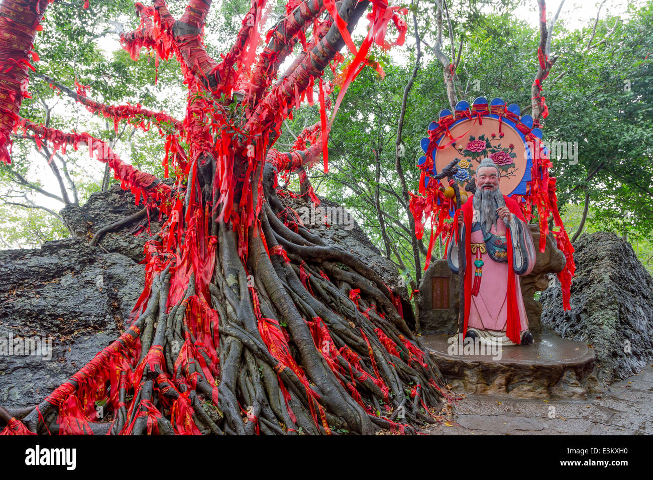 Isola di Hainan Luhuitou Park stazione di osservazione per la cometa di Halley Sanya Sanya Bay Foto Stock