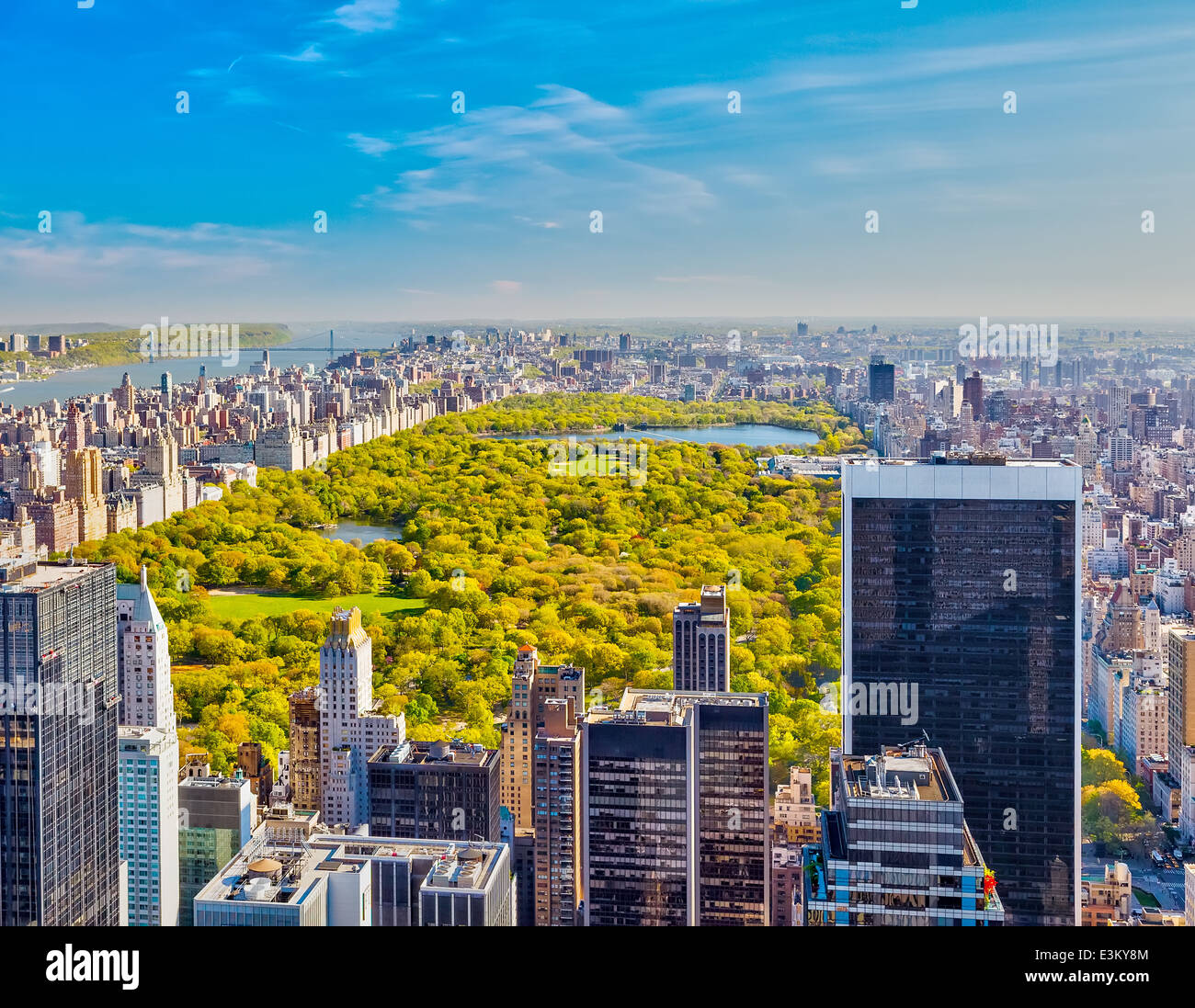 Vista su Central Park di New York Foto Stock