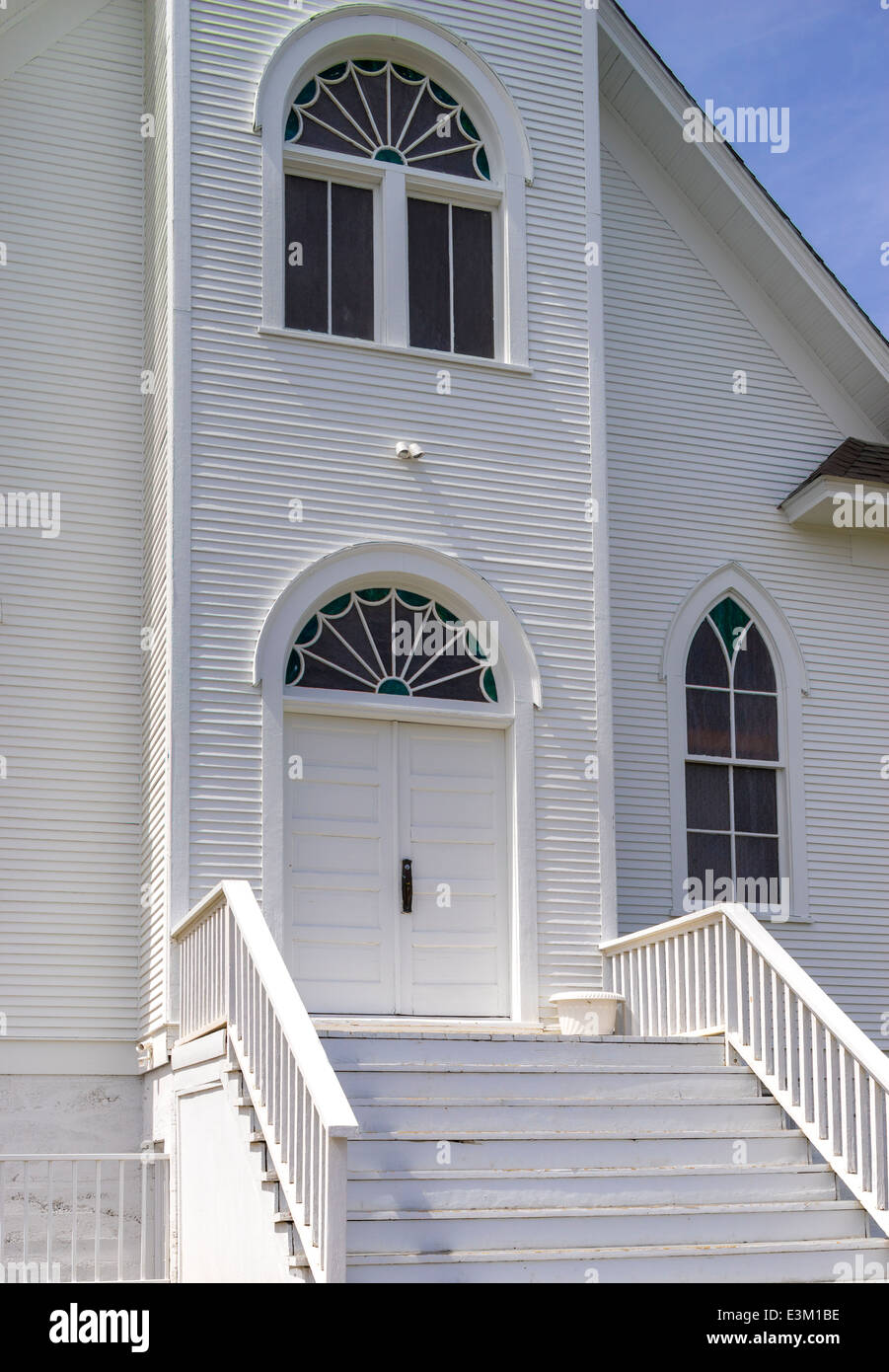 Douglas County, Washington: dettaglio facciata di San Paolo Chiesa luterana, in Douglas Foto Stock