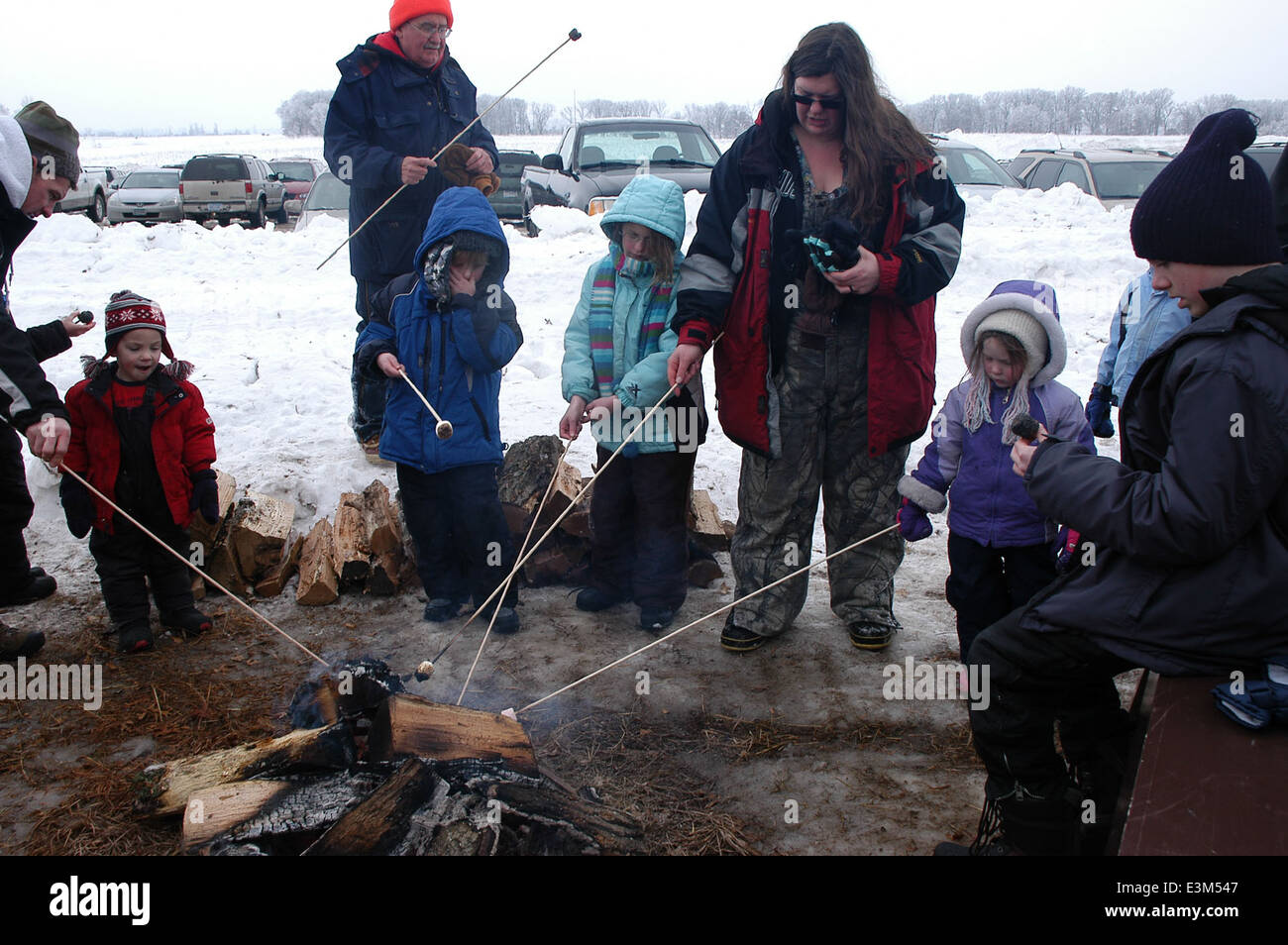 Riscaldamento fino a Winterfest Foto Stock