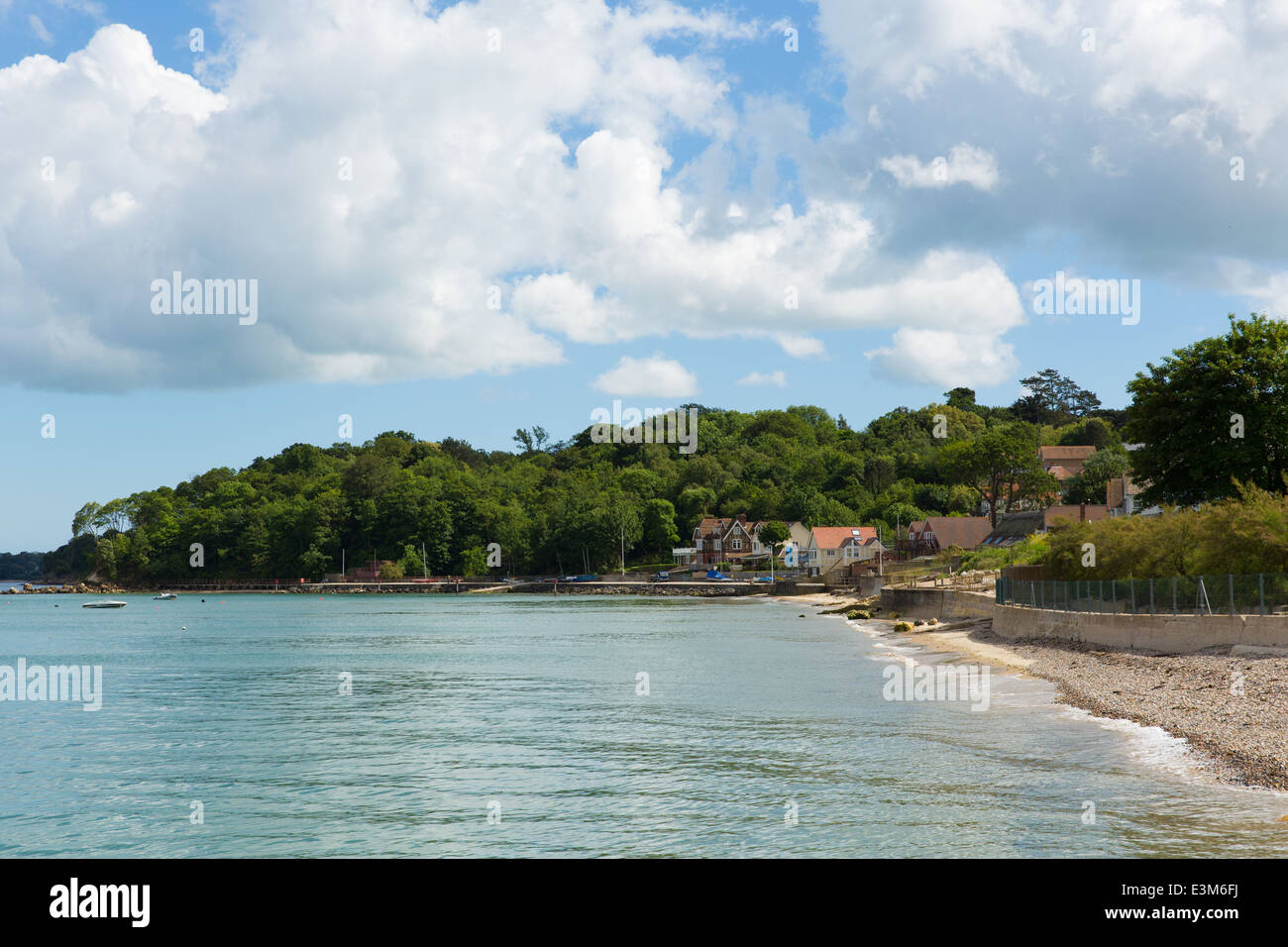 Seagrove baia vicino a Bembridge e St Helens porto Isola di Wight in Inghilterra Foto Stock