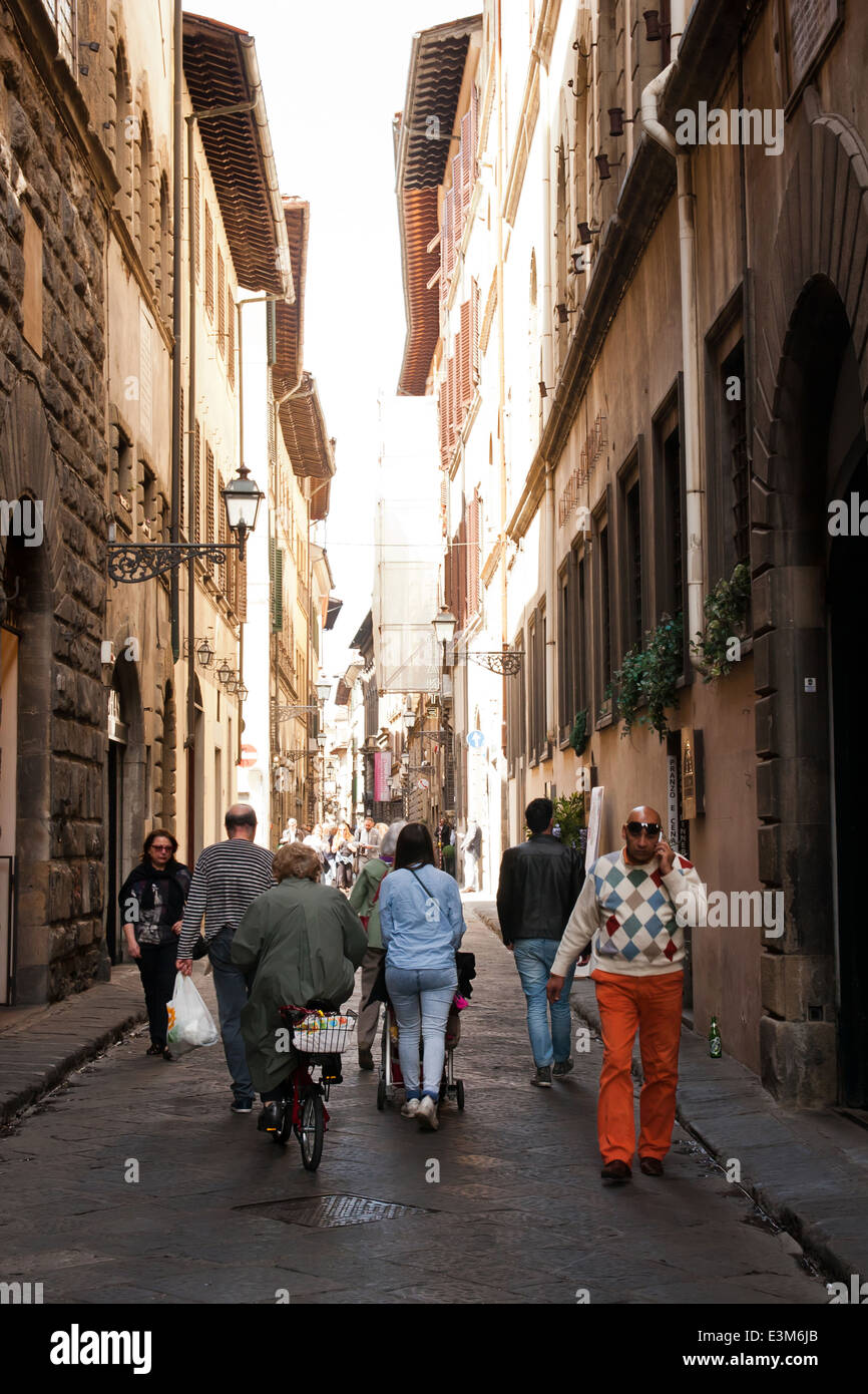 Scena urbana, Firenze Foto Stock