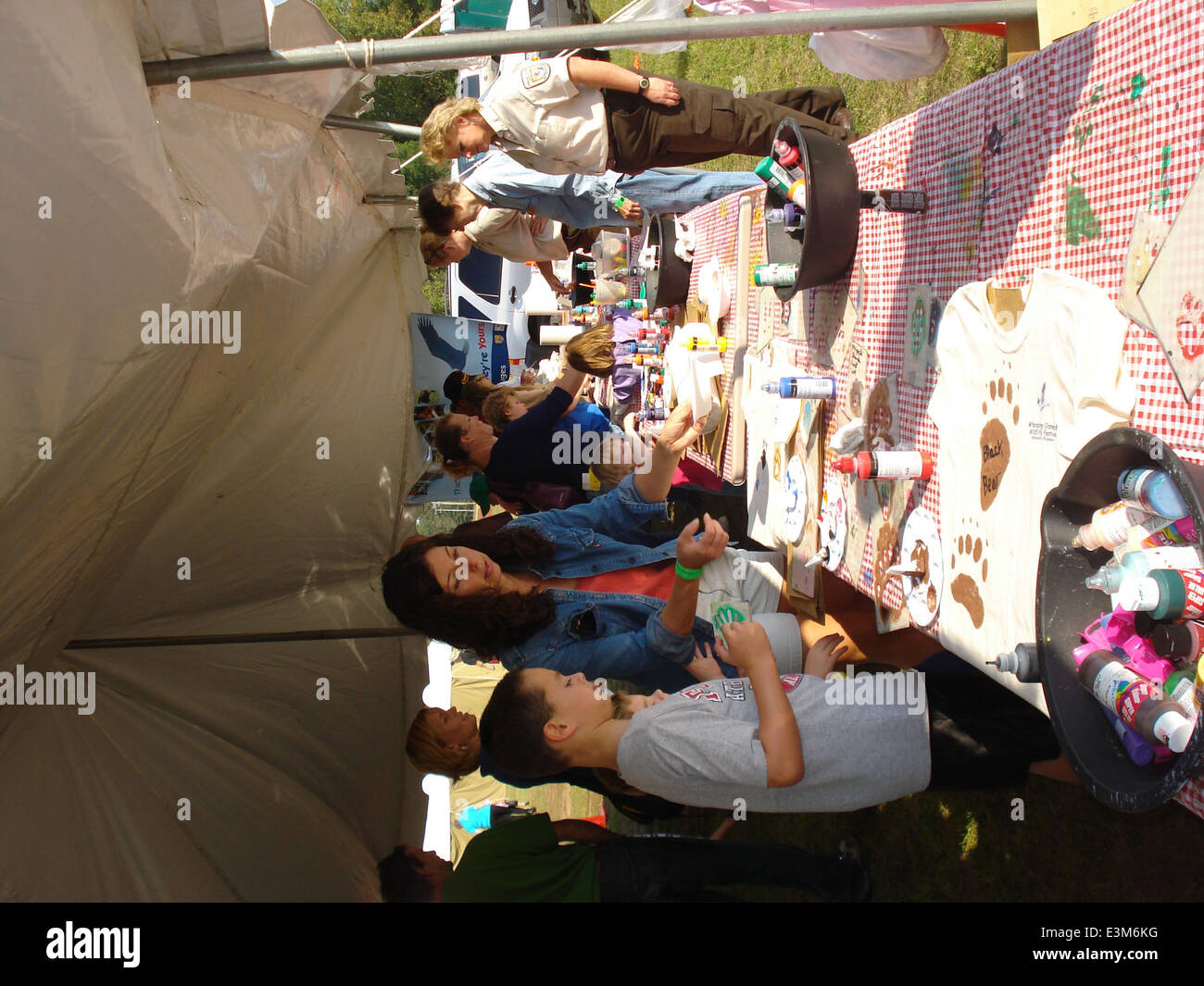 Necedah Festival tenda per bambini Foto Stock