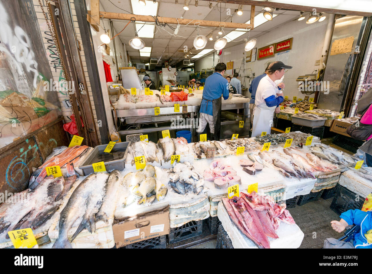 China Town, New York City, Stati Uniti d'America Foto Stock