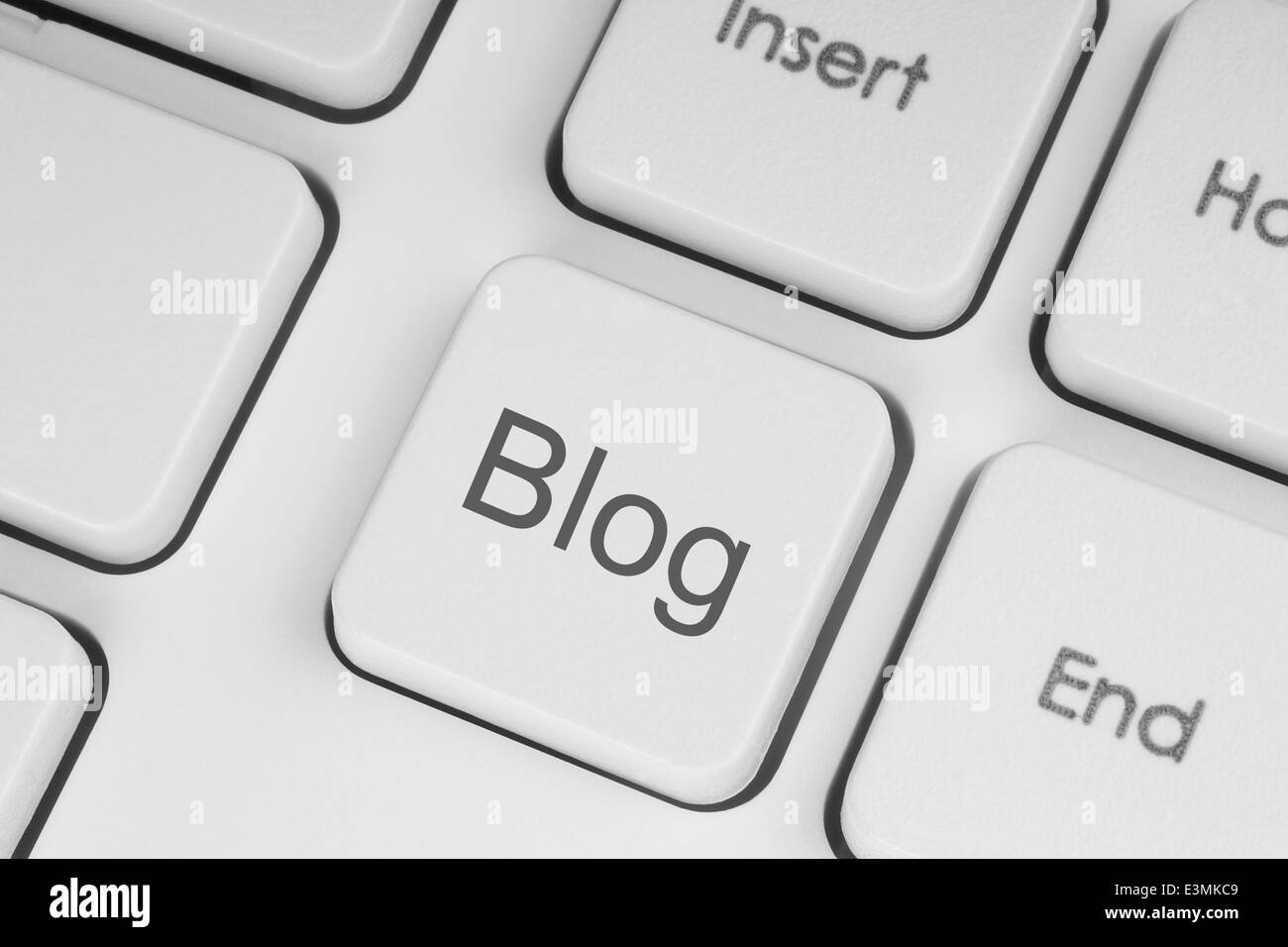Blog un pulsante della tastiera close-up Foto Stock