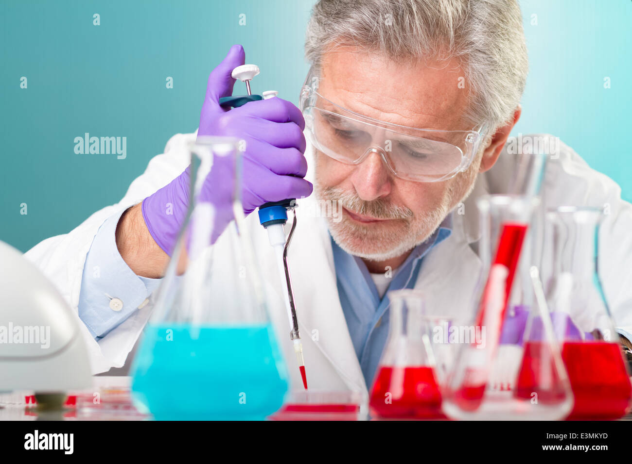 La ricerca scientifica sulla vita. Foto Stock