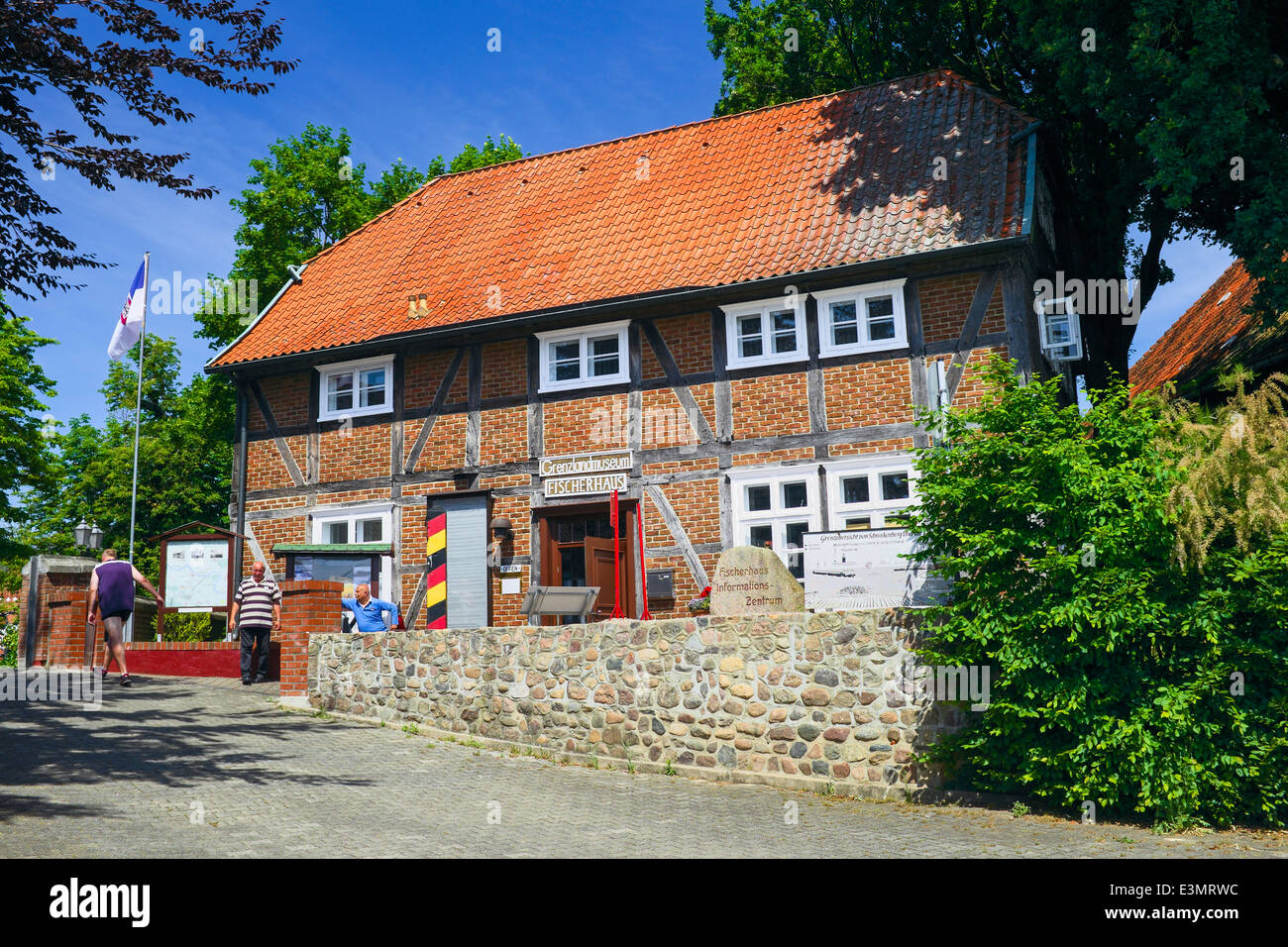 Terra di confine museum di Schnackenburg, Bassa Sassonia, Germania Foto Stock