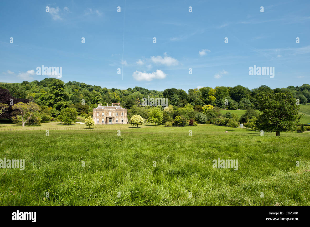 Casa Rainscombe nel grazioso villaggio di Osono vicino Pewsey, Marlborough, Wiltshire, Regno Unito Foto Stock