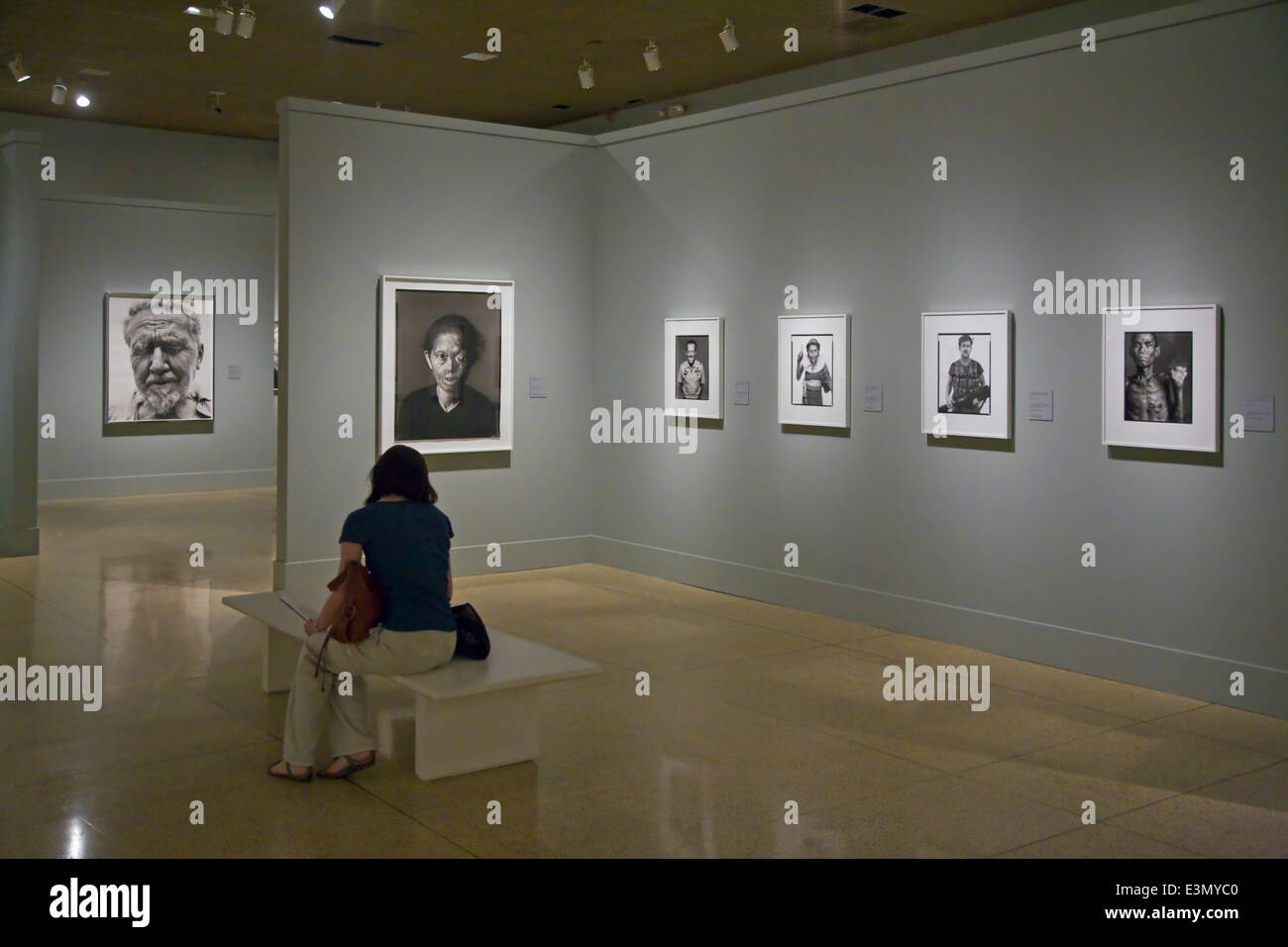 RICHARD AVEDON fotografie sul display IN SAN DIEGO Museum of Art si trova in Balboa Park - San Diego, California Foto Stock