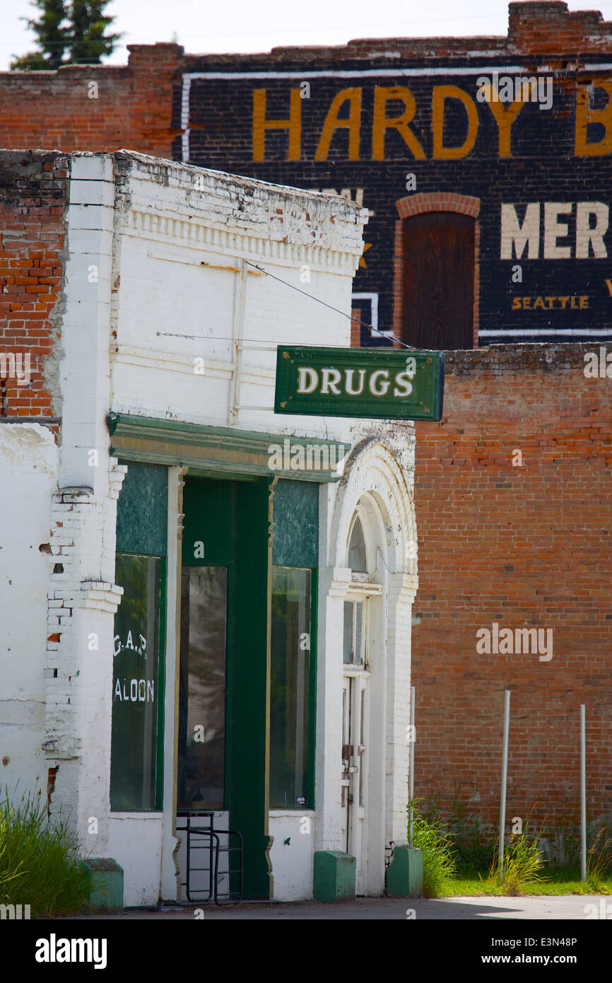 Paese di scena di una piccola città in America's Heartland, la regione agricola della Palouse nello Stato di Washington e Idaho. Foto Stock