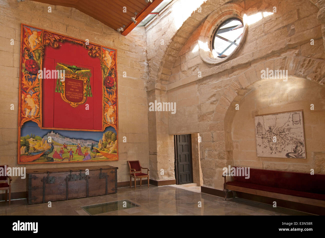 Il Cabildo Case, La Mota Fortezza, alcala la real jaen-provincia, regione dell'Andalusia, Spagna, Europa Foto Stock