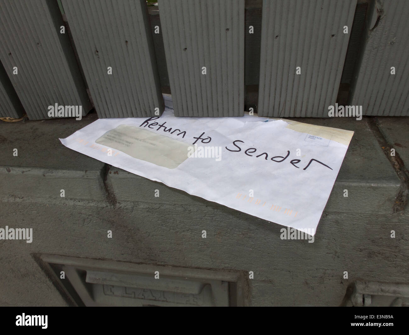 Busta bianca sulla parete Foto Stock