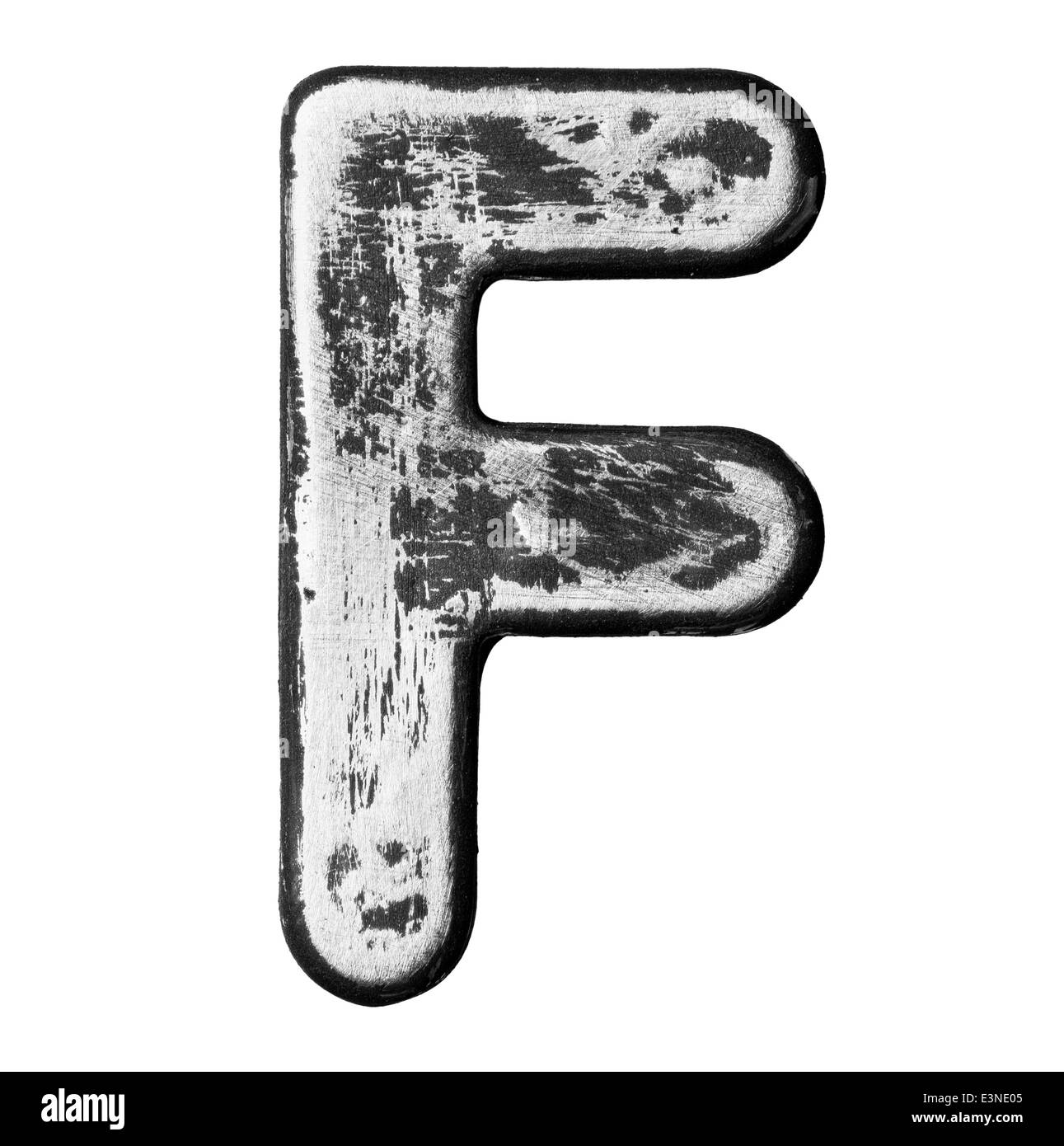 Lega di metallo lettere dell'alfabeto Foto Stock