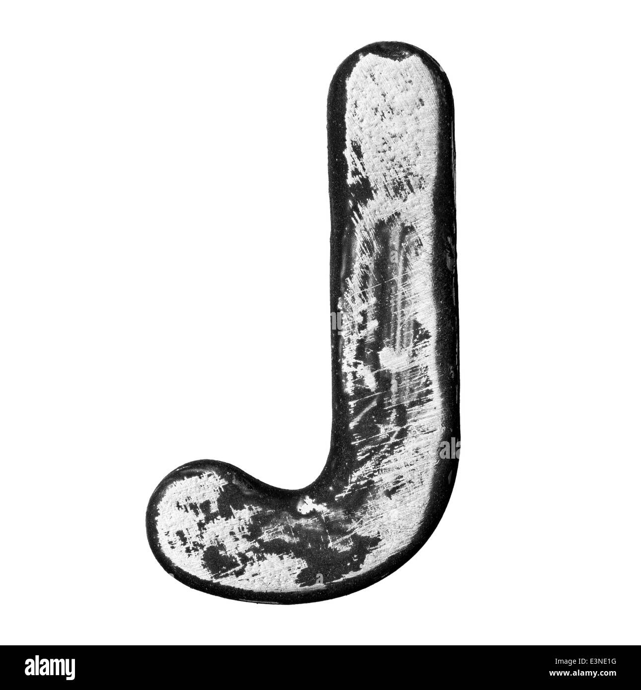 Lega di metallo lettere dell'alfabeto Foto Stock