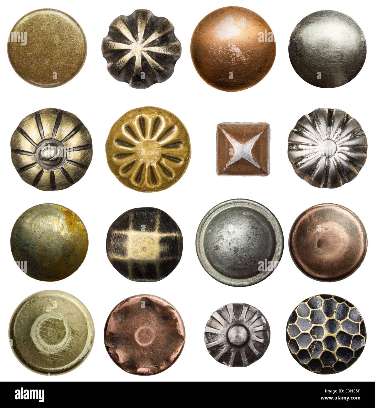 Vintage chiodi e rivetti Foto Stock