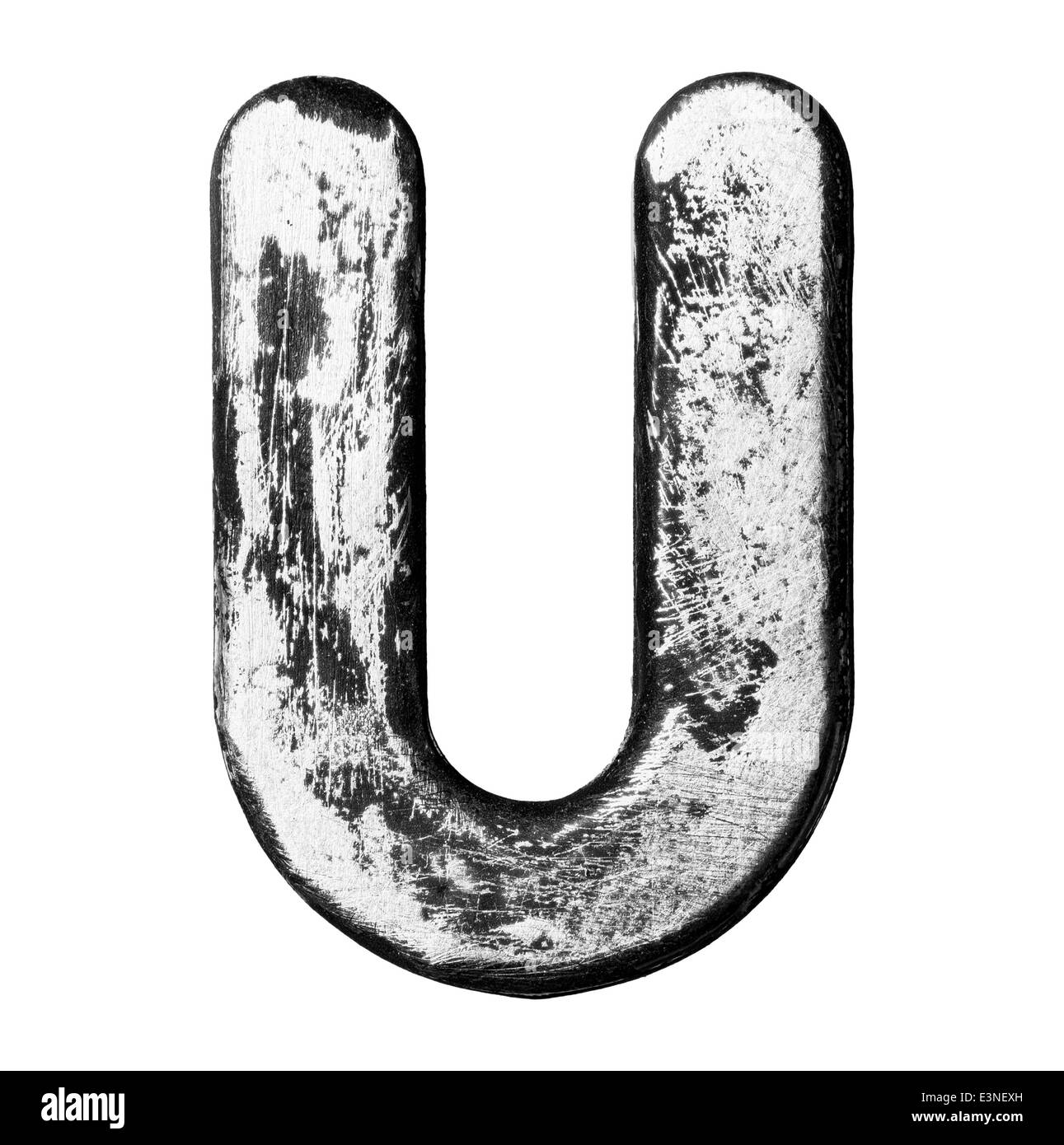 Lega di metallo lettere dell'alfabeto Foto Stock