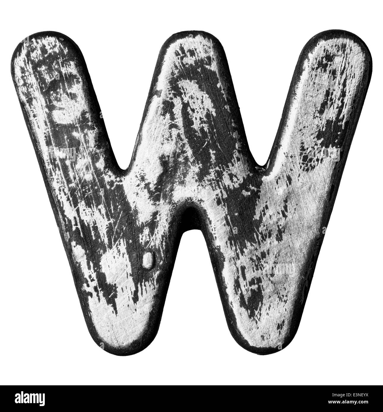 Lega di metallo lettere dell'alfabeto Foto Stock