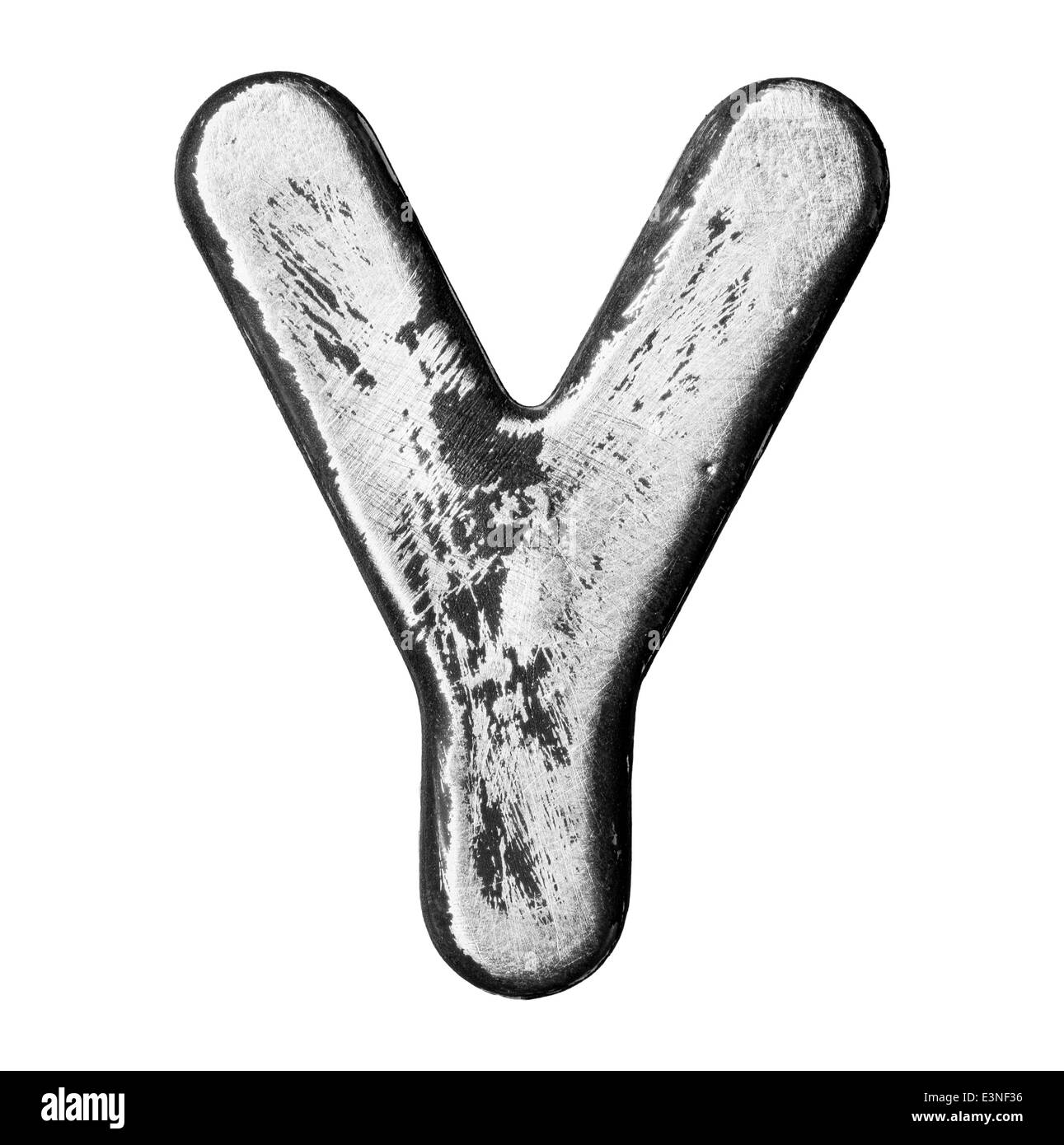 Lega di metallo lettere dell'alfabeto Foto Stock