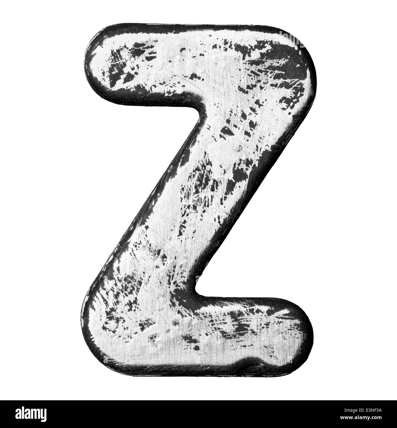 Lega di metallo lettere dell'alfabeto Foto Stock