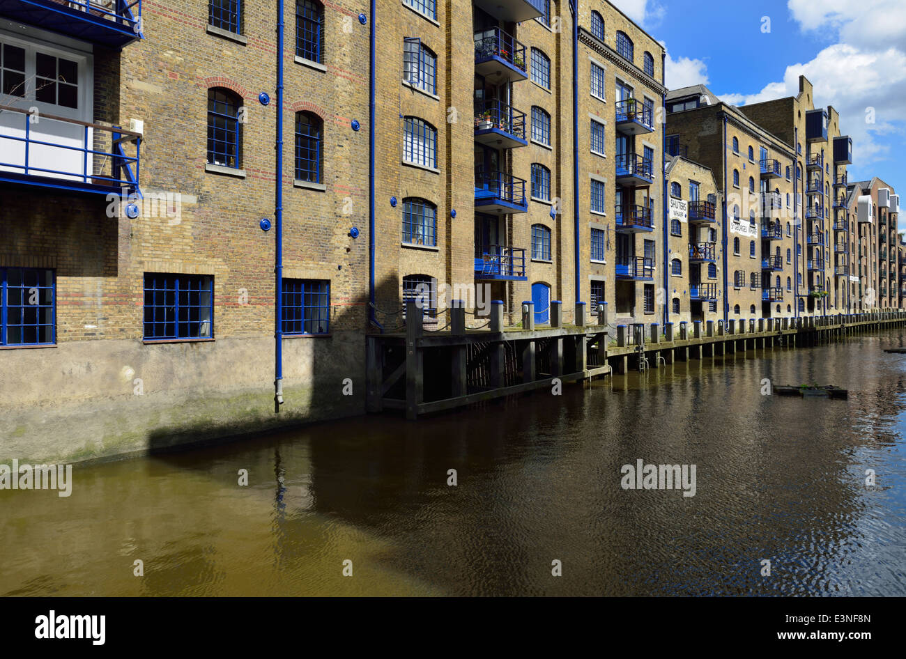 Conversione Wharf apartments, Shad Thames, SE1 London, Regno Unito Foto Stock