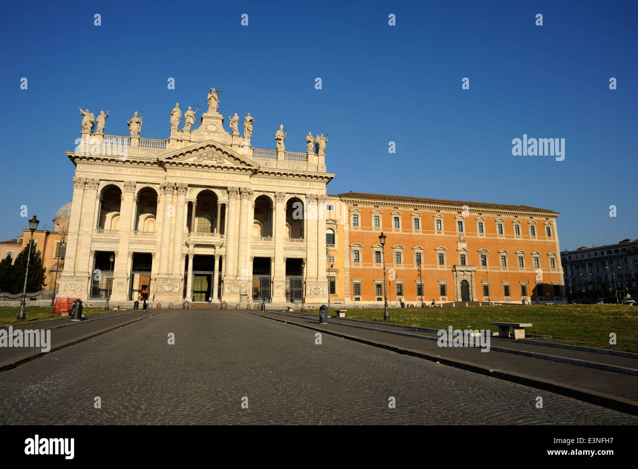 Italia, Roma, basilica di San Giovanni in Laterano Foto Stock