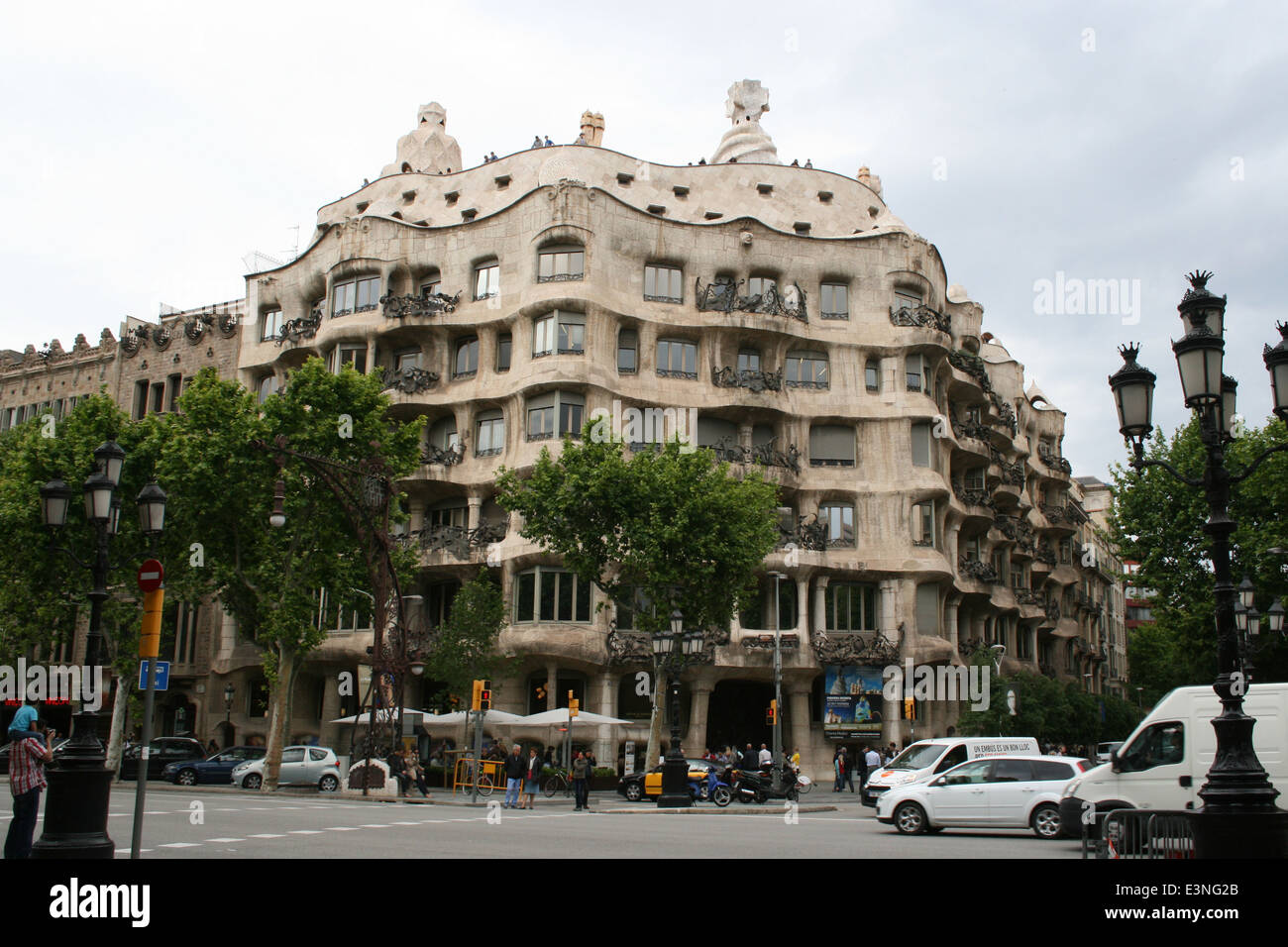 Antoni Gaudi - Casa Mila Foto Stock