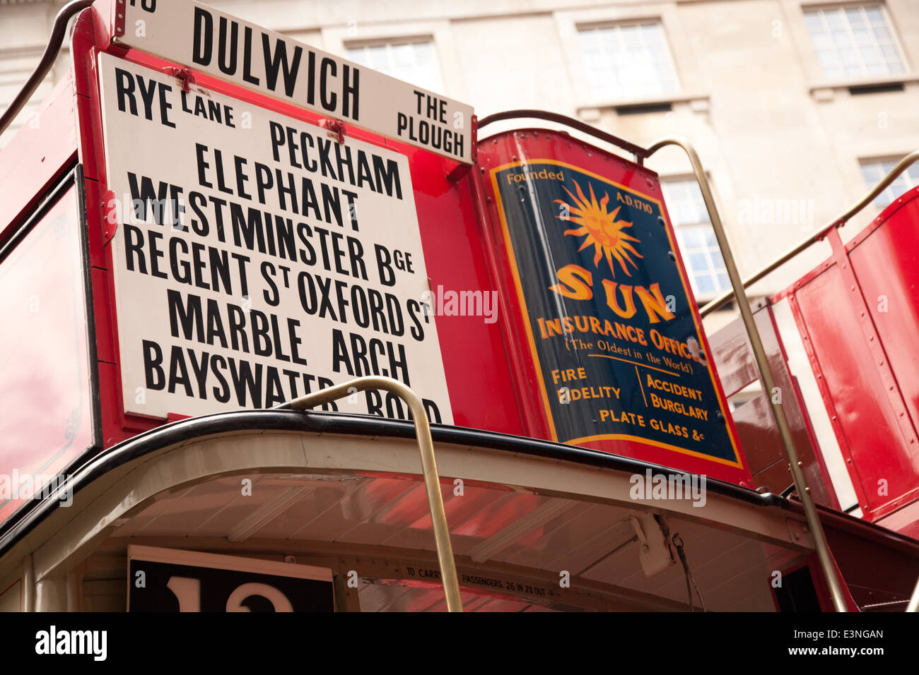 2014 Londra anno di celebrazioni di bus in Regebt Street Foto Stock