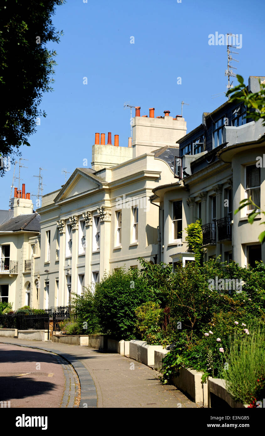 Hanover Crescent albergo costoso Brighton - Hanover Crescent era la casa di Sir Rowland Hill, l'originatore del penny post Foto Stock