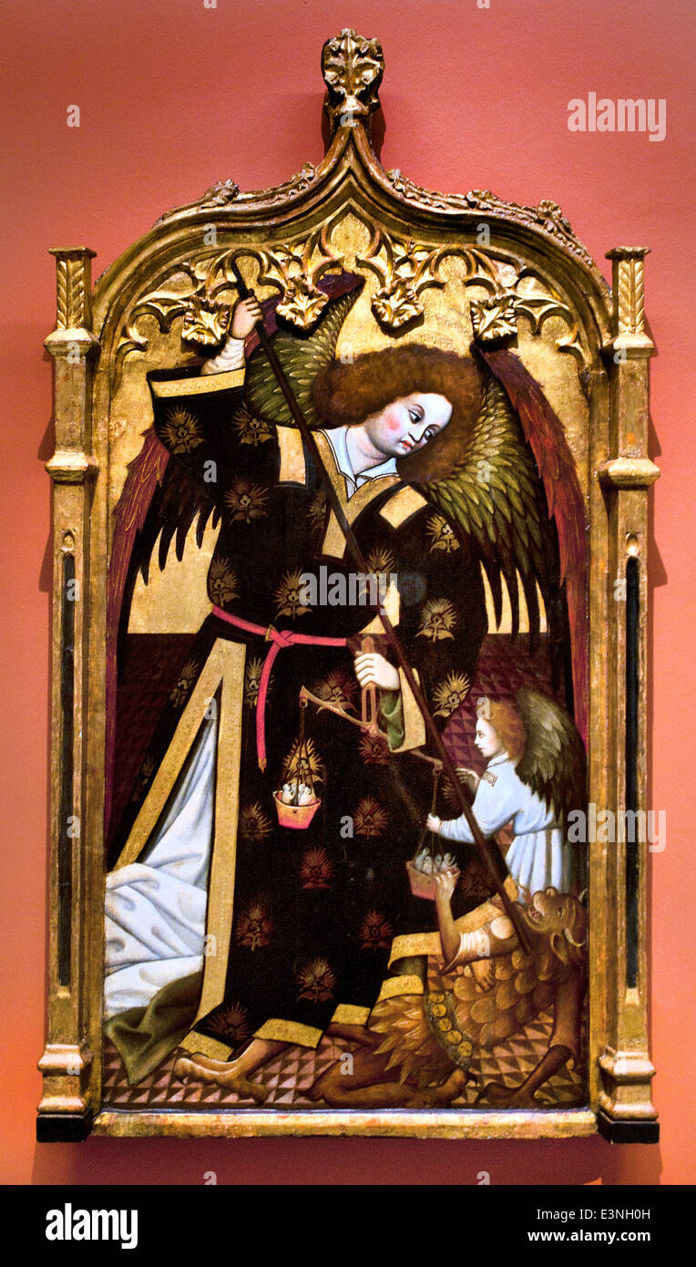 San Miguel ( San Michele Arcangelo ) 1480 Siviglia, Juan de La Hispalense , Spagna - Spagnolo Foto Stock