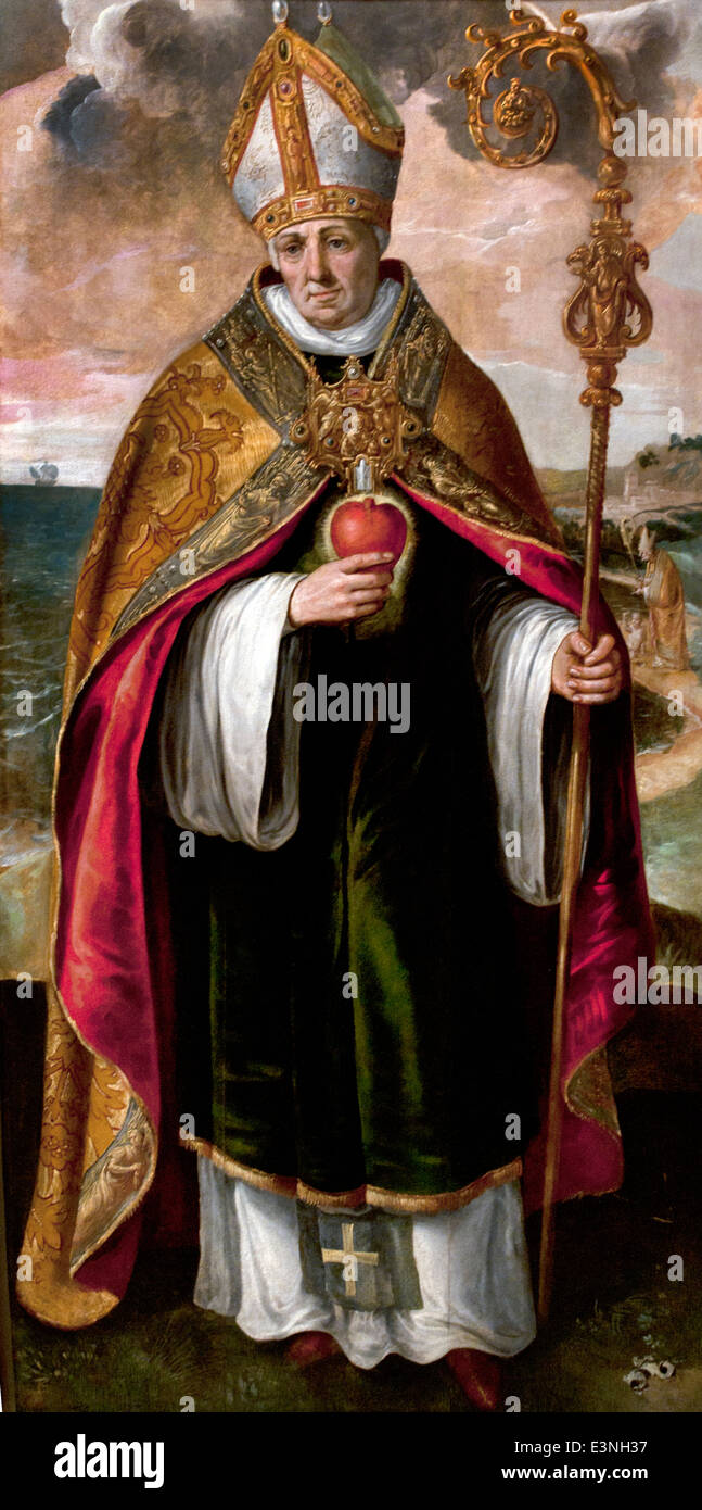 San Agustín (Sant'Agostino Saint Austin ) 1570 Vos Martin 1532 Paesi Bassi 1604 fiammingo Olandese Olandese Foto Stock