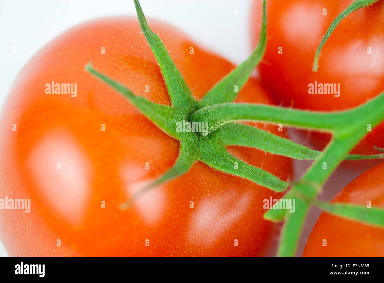 Tomate Makro Foto Stock