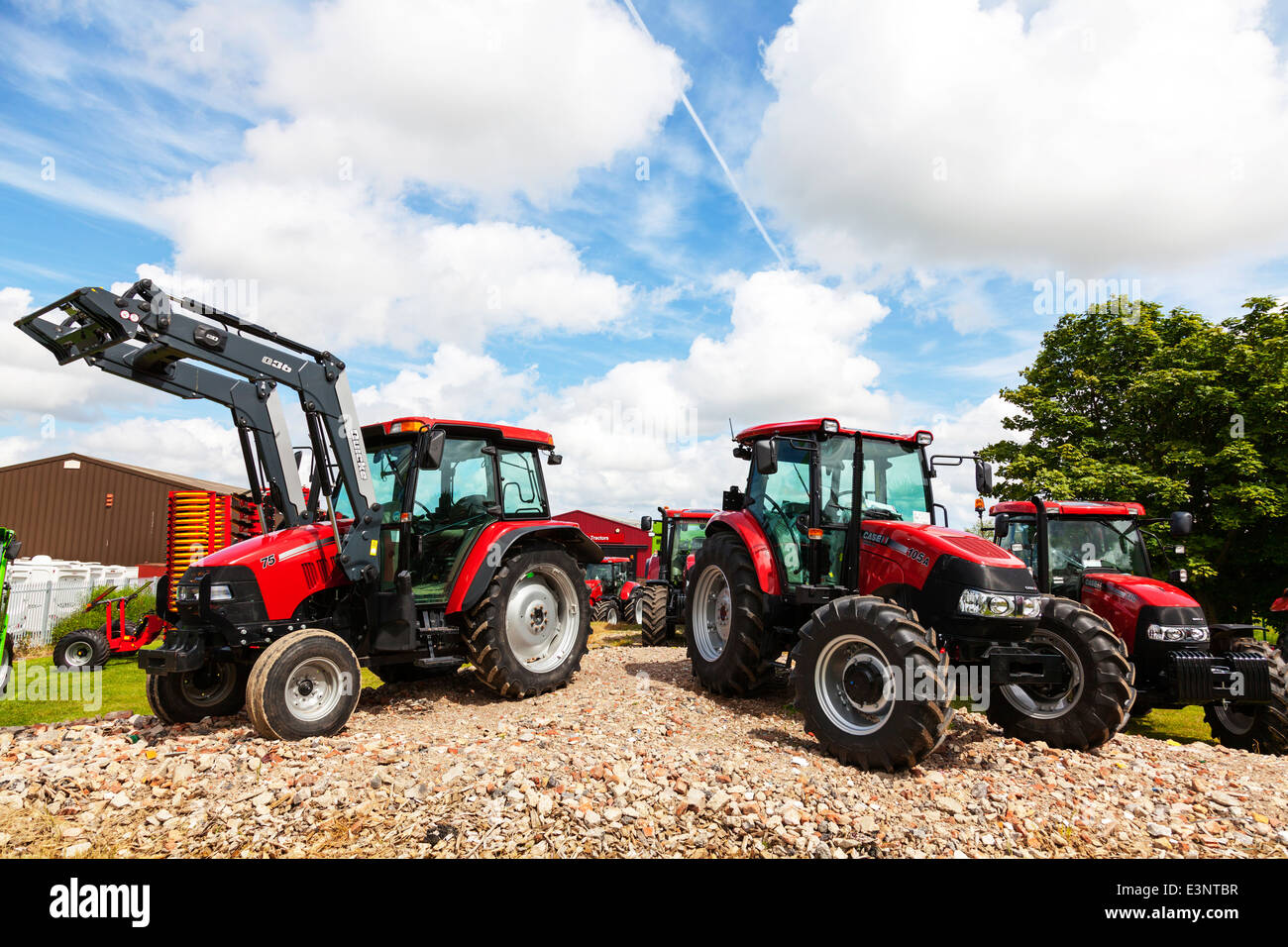 Trattore Case trattori 75 & 105a l'agricoltura industriale la nuova agricoltura Foto Stock