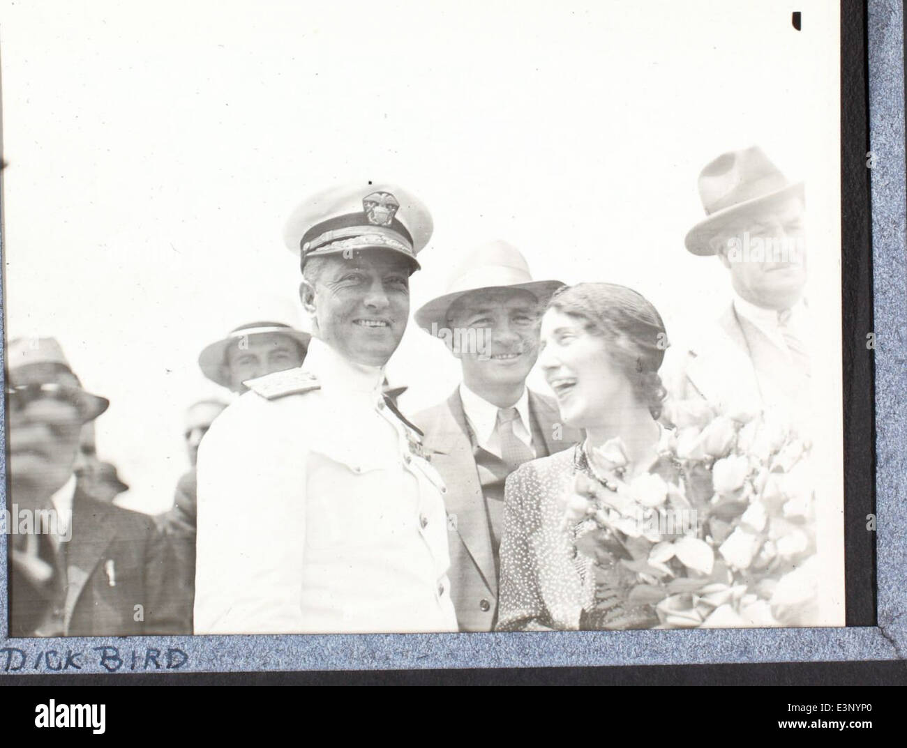 Fotografia tratta dal Luqueer album che mostra l'ammiraglio Richard Byrd, un famoso esploratore artico e aviatore della Marina degli Stati Uniti, che documenta le sue rivoluzionarie spedizioni di aviazione nelle regioni polari. Foto Stock