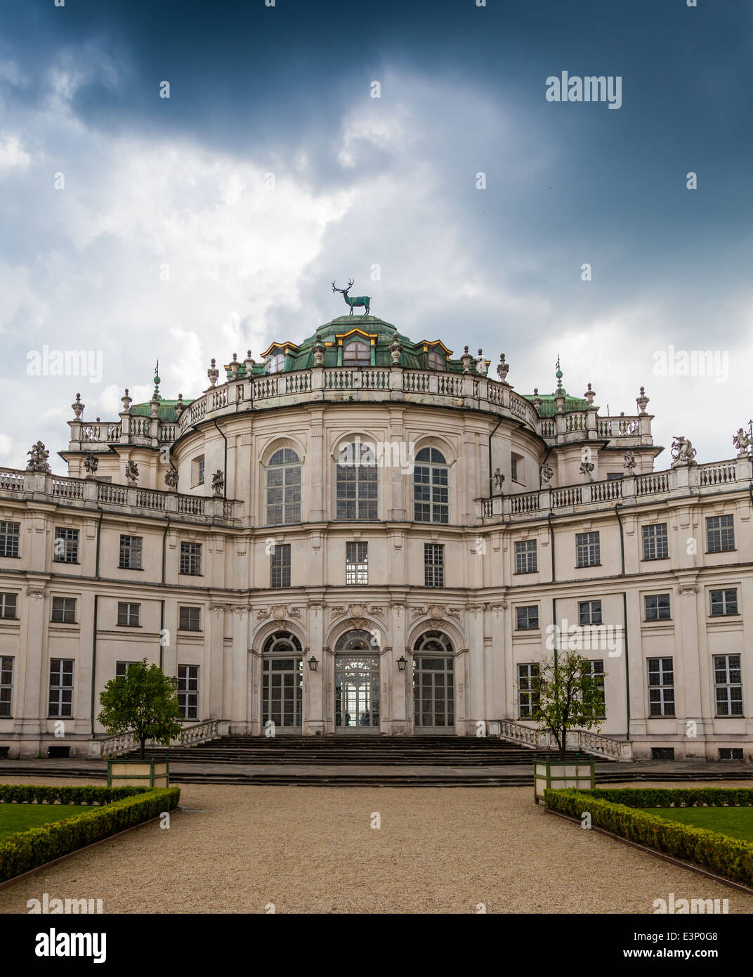 Stupinigi, Italia. Dettaglio della Palazzina di Stupinigi esterno, Royal residence poiché al 1946. Foto Stock