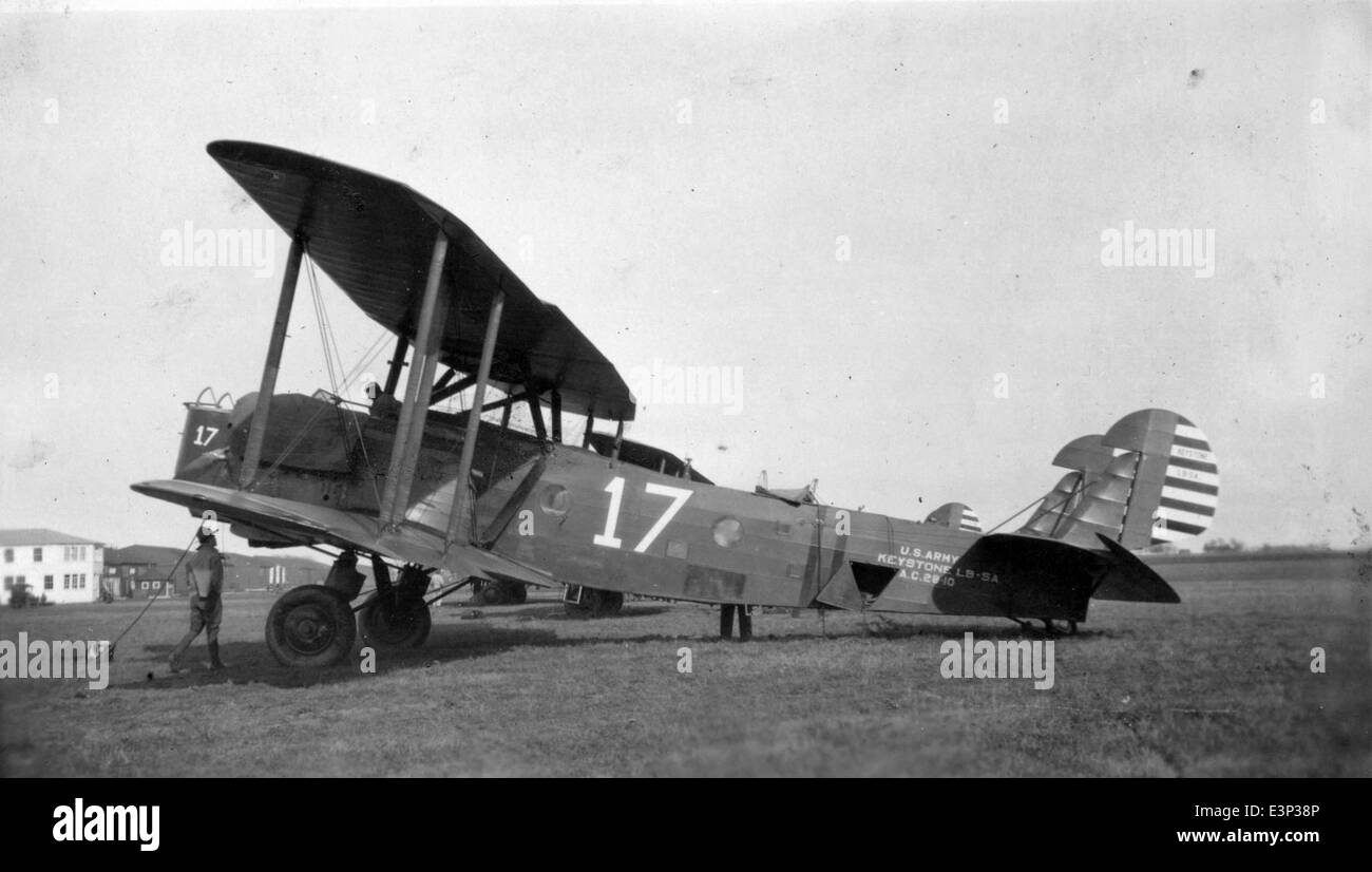 L'AL61A-252 Keystone LB-5A è una variante del bombardiere Keystone LB-5, utilizzato dalla U.S. Army Air Corps alla fine degli anni '1930 Era caratterizzato da un design bimotore ed era uno dei primi bombardieri in grado di trasportare un carico di bombe fino a 2.000 libbre. Foto Stock