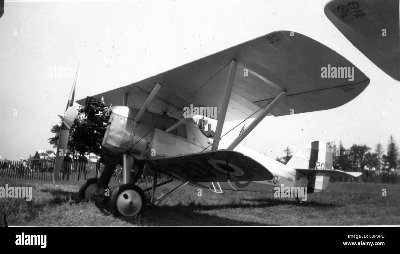 AL61A-414 Armstrong-Whitworth Lucherino IIIA RCAF 20 Training Squadron, B Volo, Camp Borden, Ontario Foto Stock