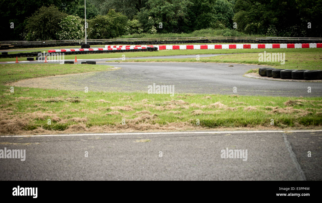 Andare karting via Foto Stock
