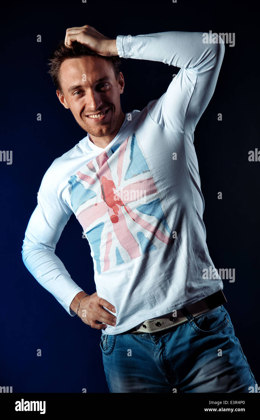 Sportivo da uomo inglese Foto Stock