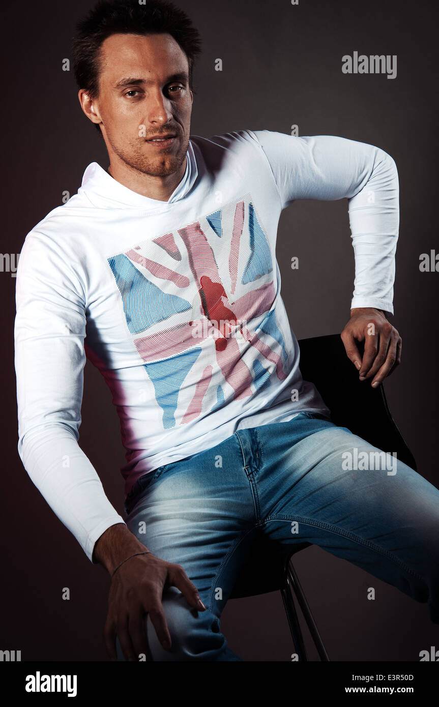 Sportivo da uomo inglese Foto Stock