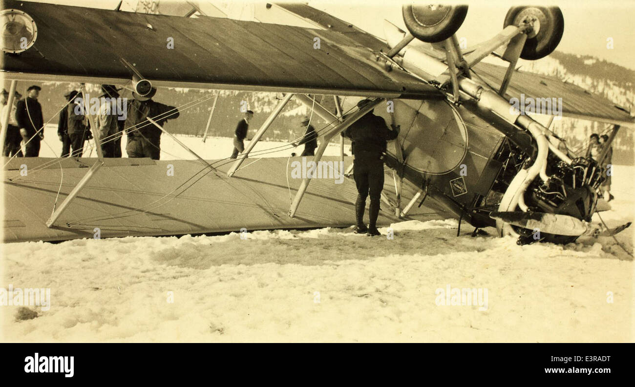 Airmail Crash Boeing 40 Foto Stock