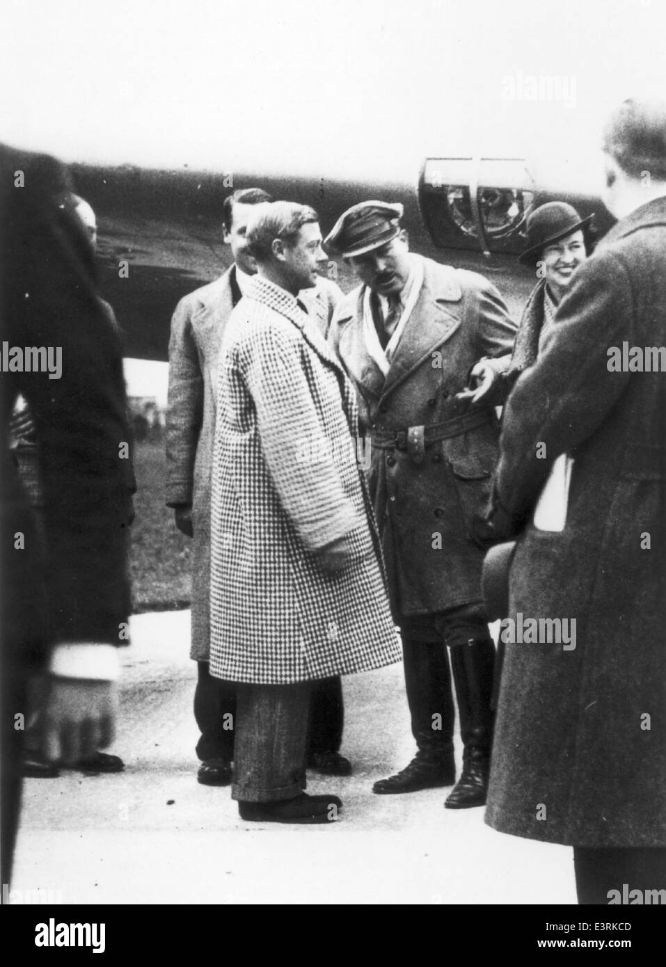 Questa fotografia della Charles M. Daniels Collection mostra il Boeing 247-D, un rivoluzionario aereo di linea utilizzato negli anni '1930 da compagnie aeree come United Air Lines e Western Air Express. L'aereo, alimentato dai motori Pratt & Whitney R-1340 Wasp, fu utilizzato anche nelle gare aeree, con il coinvolgimento del famoso aviatore Roscoe Turner. Foto Stock