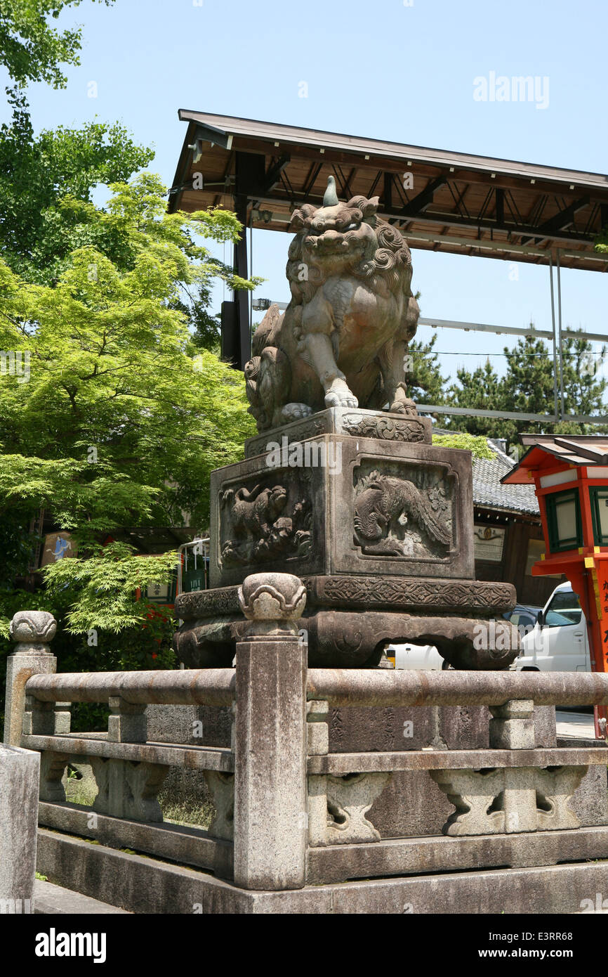 Protocollo di Kyoto il santuario Yasaka o Gion Santuario 祇園神社 Foto Stock